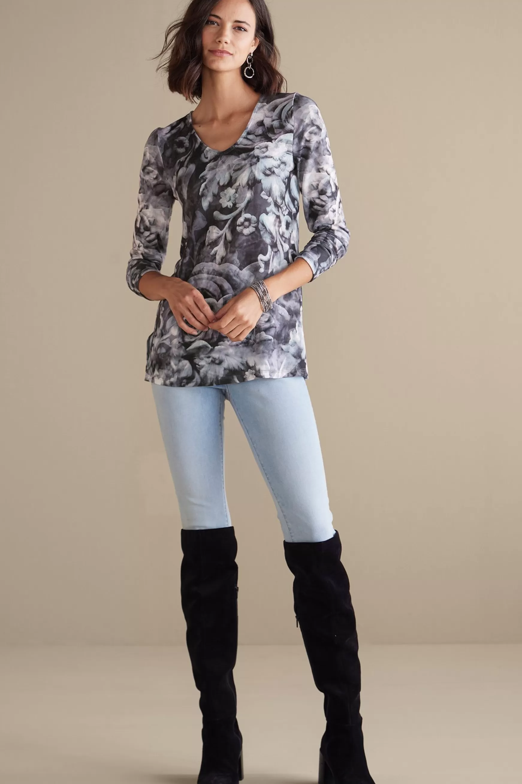 Soft Surroundings long sleeve | prints-Aviana Top