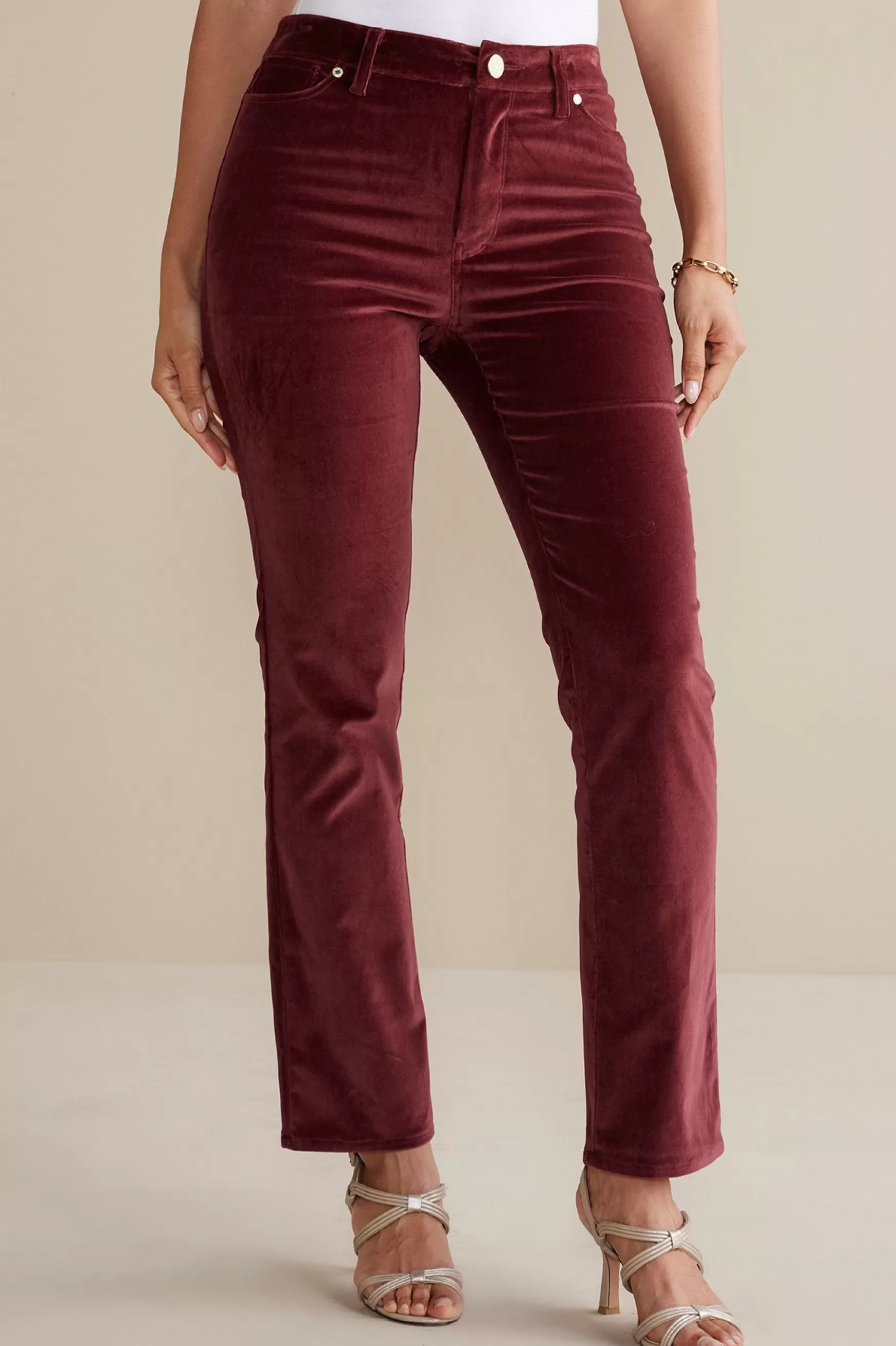 Soft Surroundings EVelvet Styles | full length-Blakely Velveteen Pants