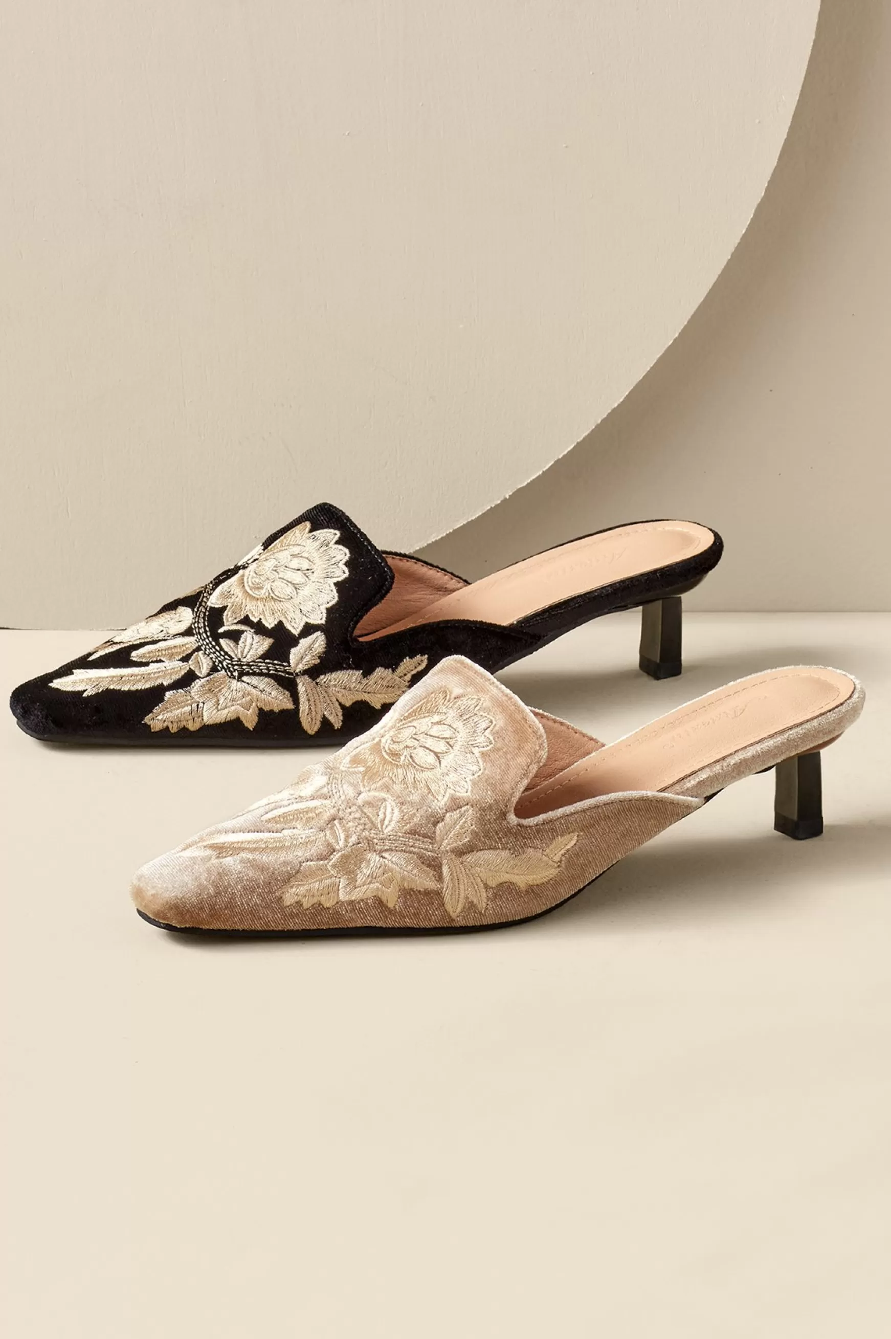 Soft Surroundings slides & mules-Carolina Embroidered Mule