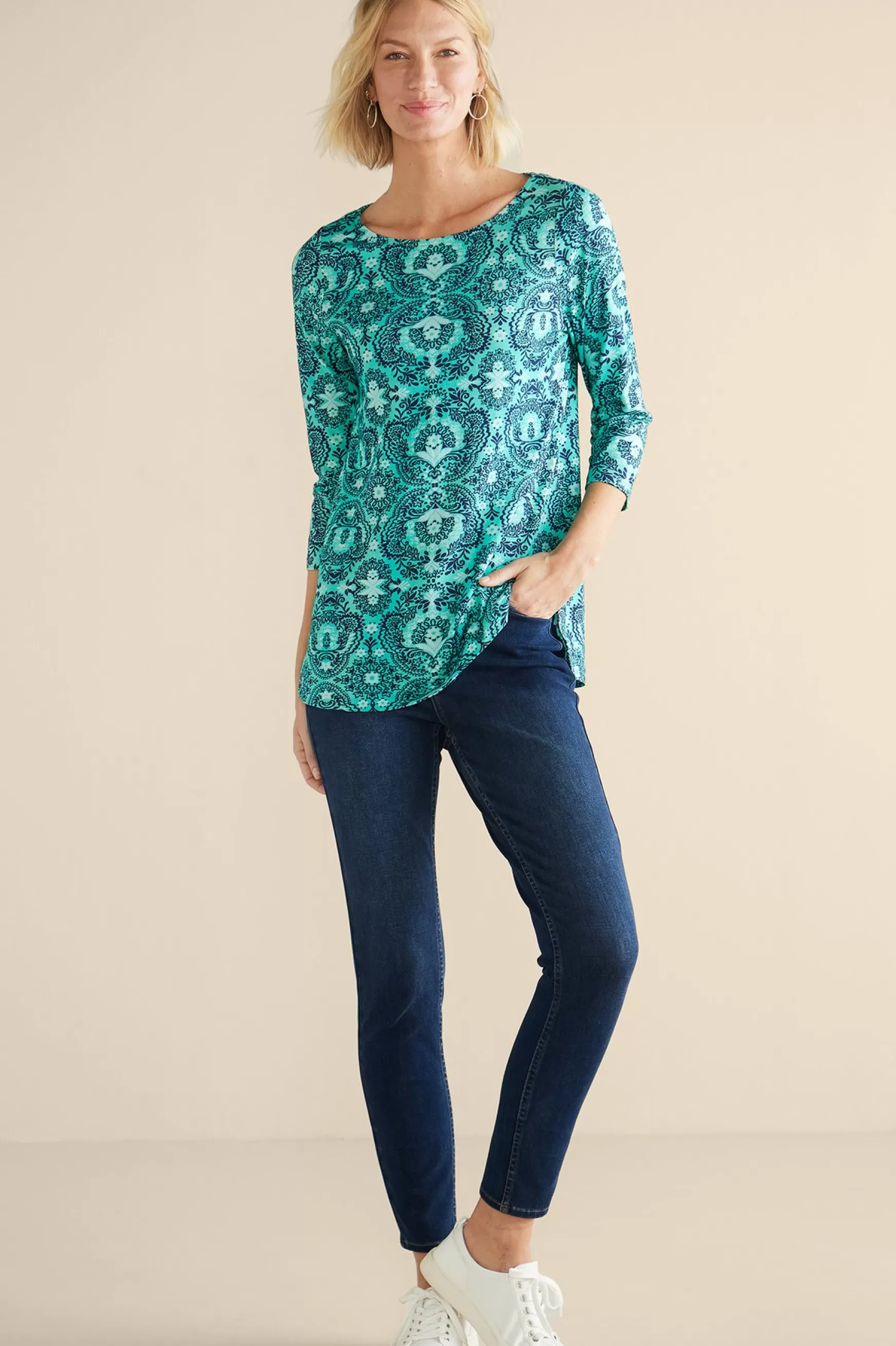 Soft Surroundings Into The Blues | Vacation Shop-Catherine Tunic