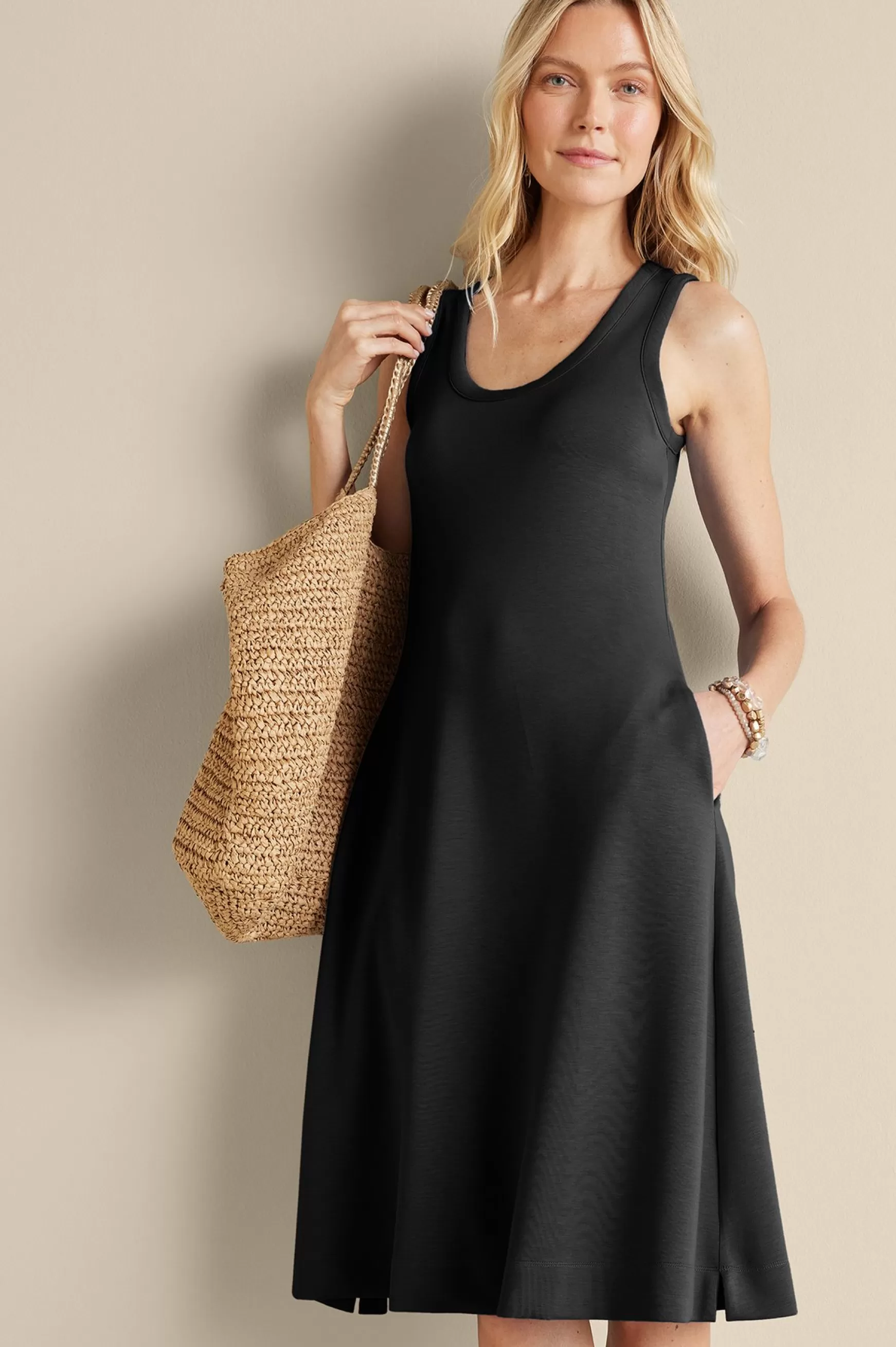 Soft Surroundings Into The Blues | Vacation Shop-Ceri Knit Midi Dress