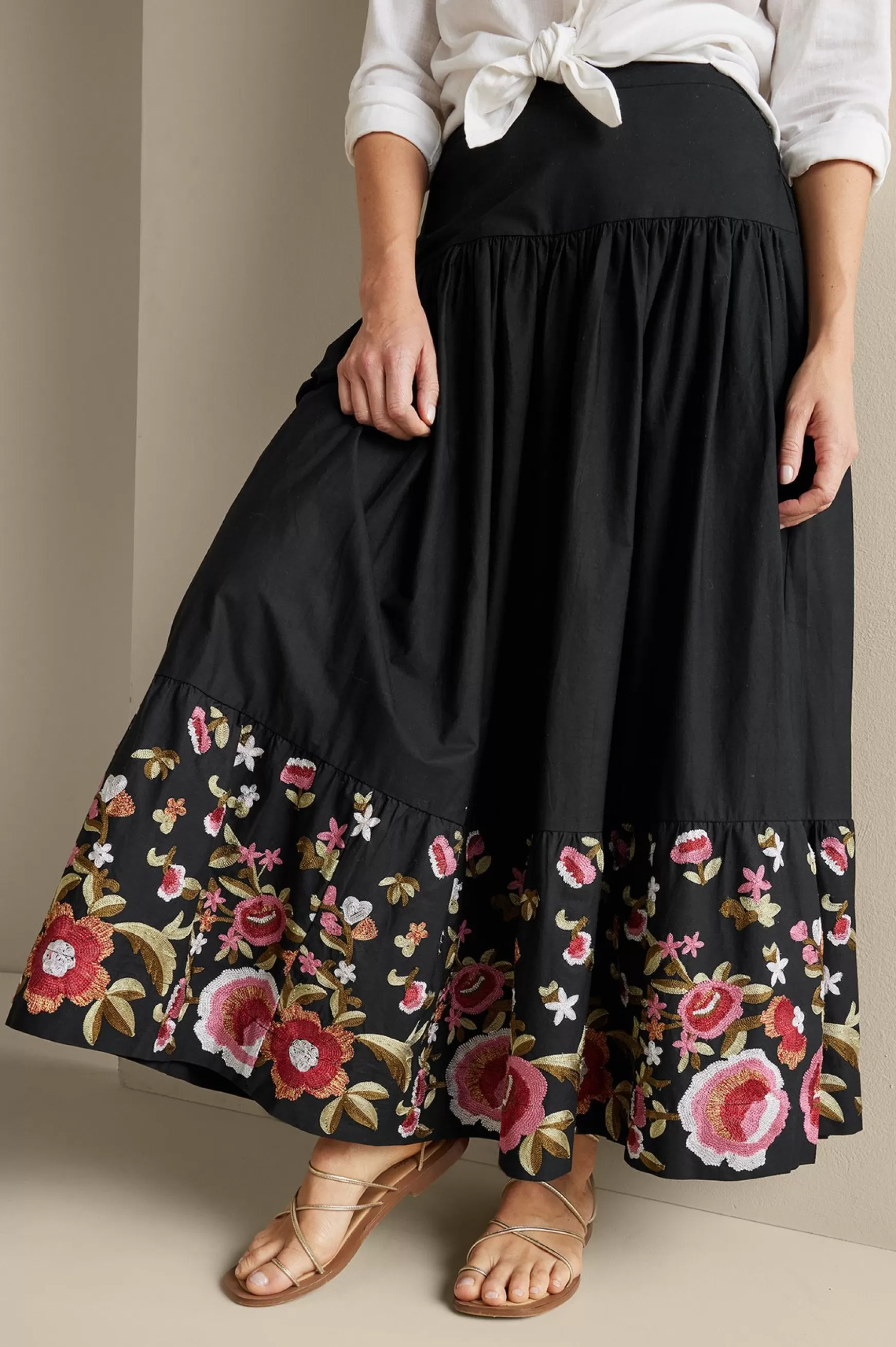 Soft Surroundings Feminine Flourish | Vacation Shop-Cindi Embroidered Maxi Skirt