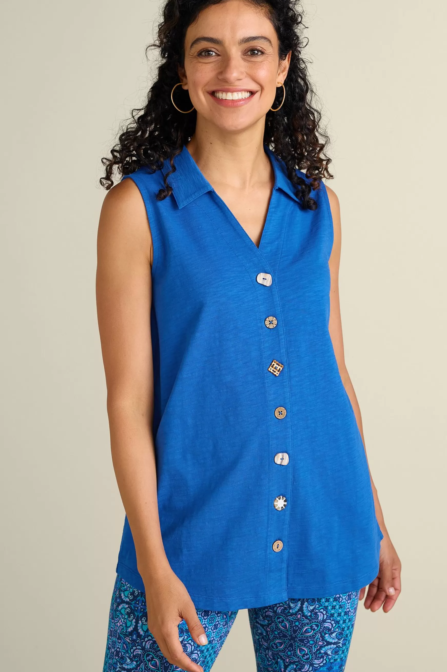 Soft Surroundings sleeveless | shirts-Danielle Sleeveless Tunic