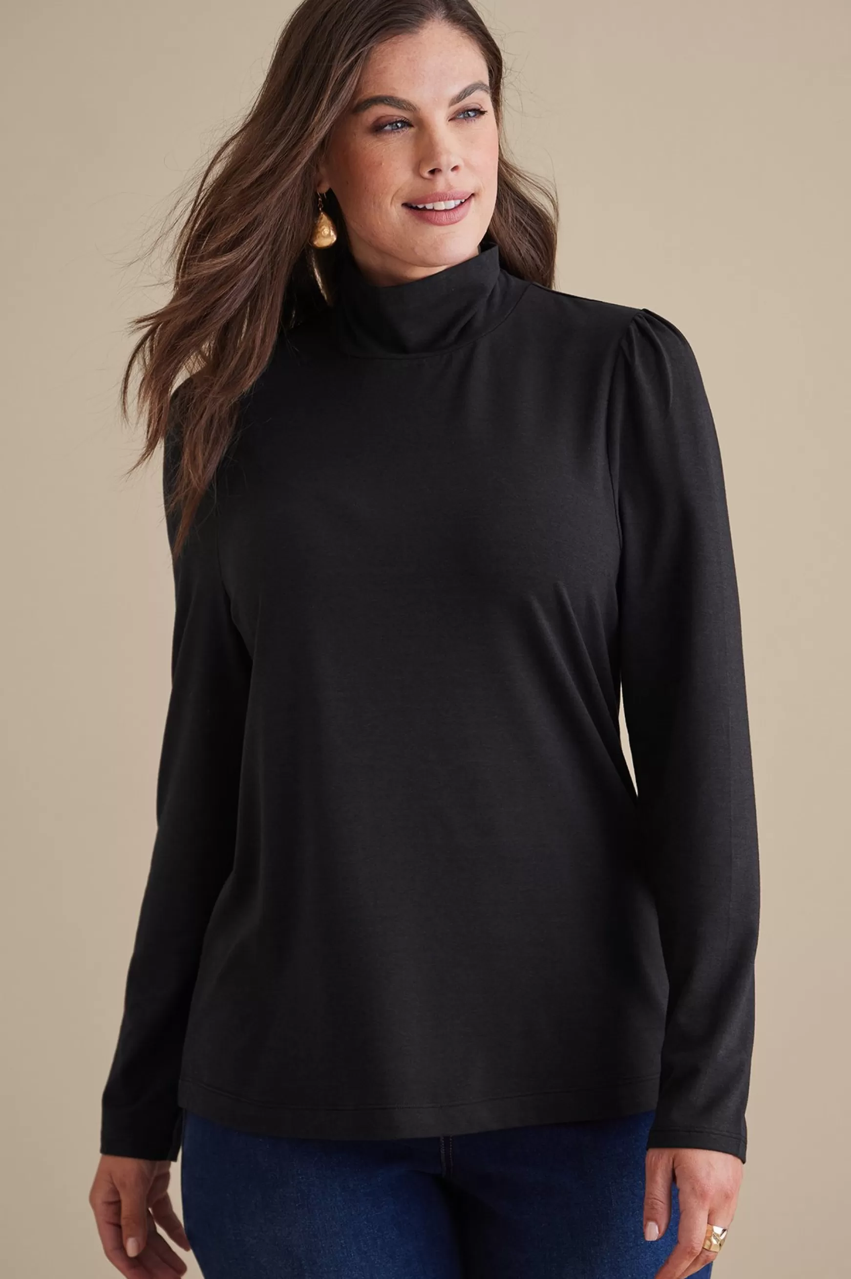 Soft Surroundings Everyday Styles | long sleeve-Emme Turtleneck Top