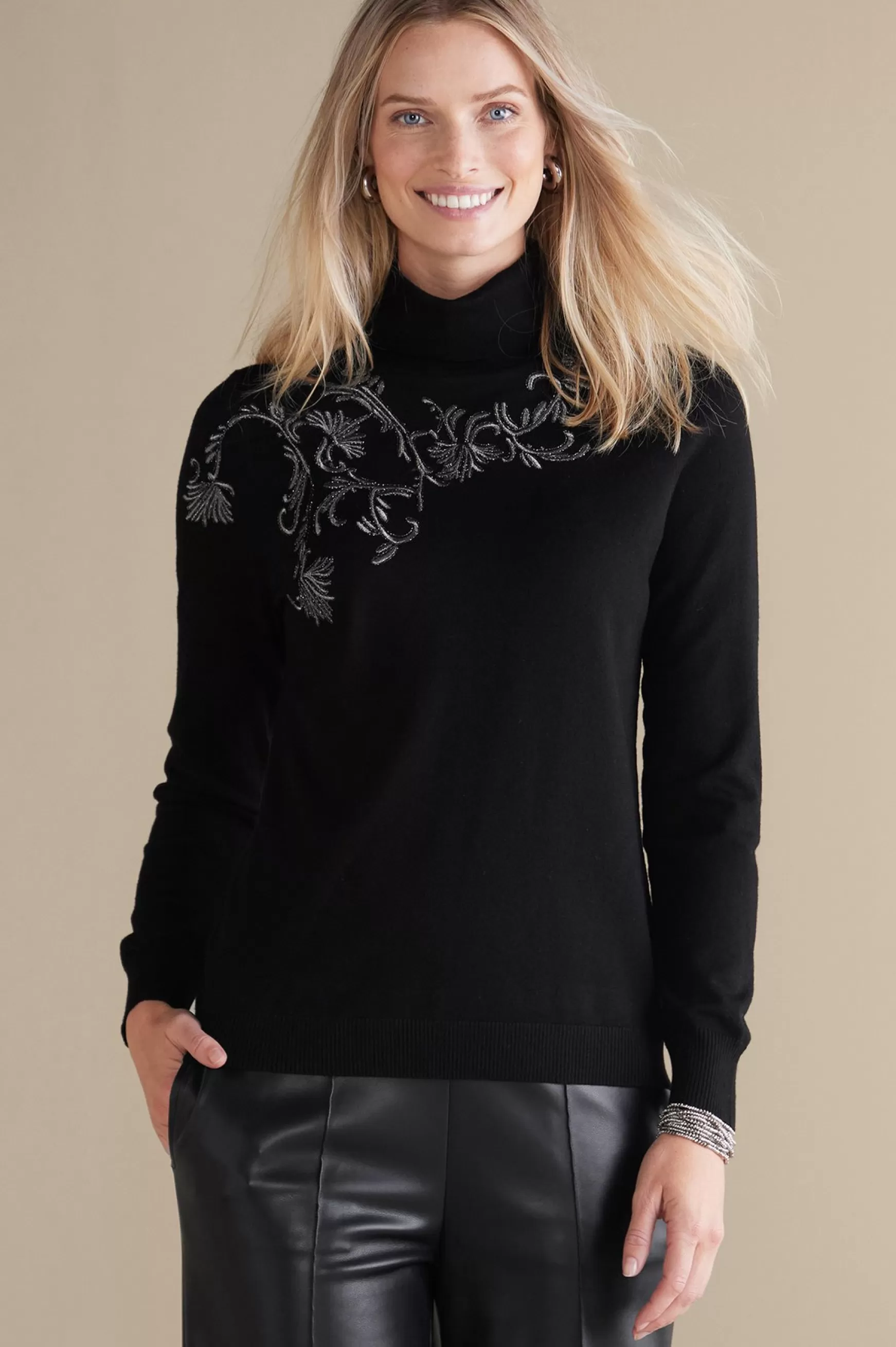 Soft Surroundings Everyday Styles | Sweaters & Cardigans-Genevieve Turtleneck Sweater