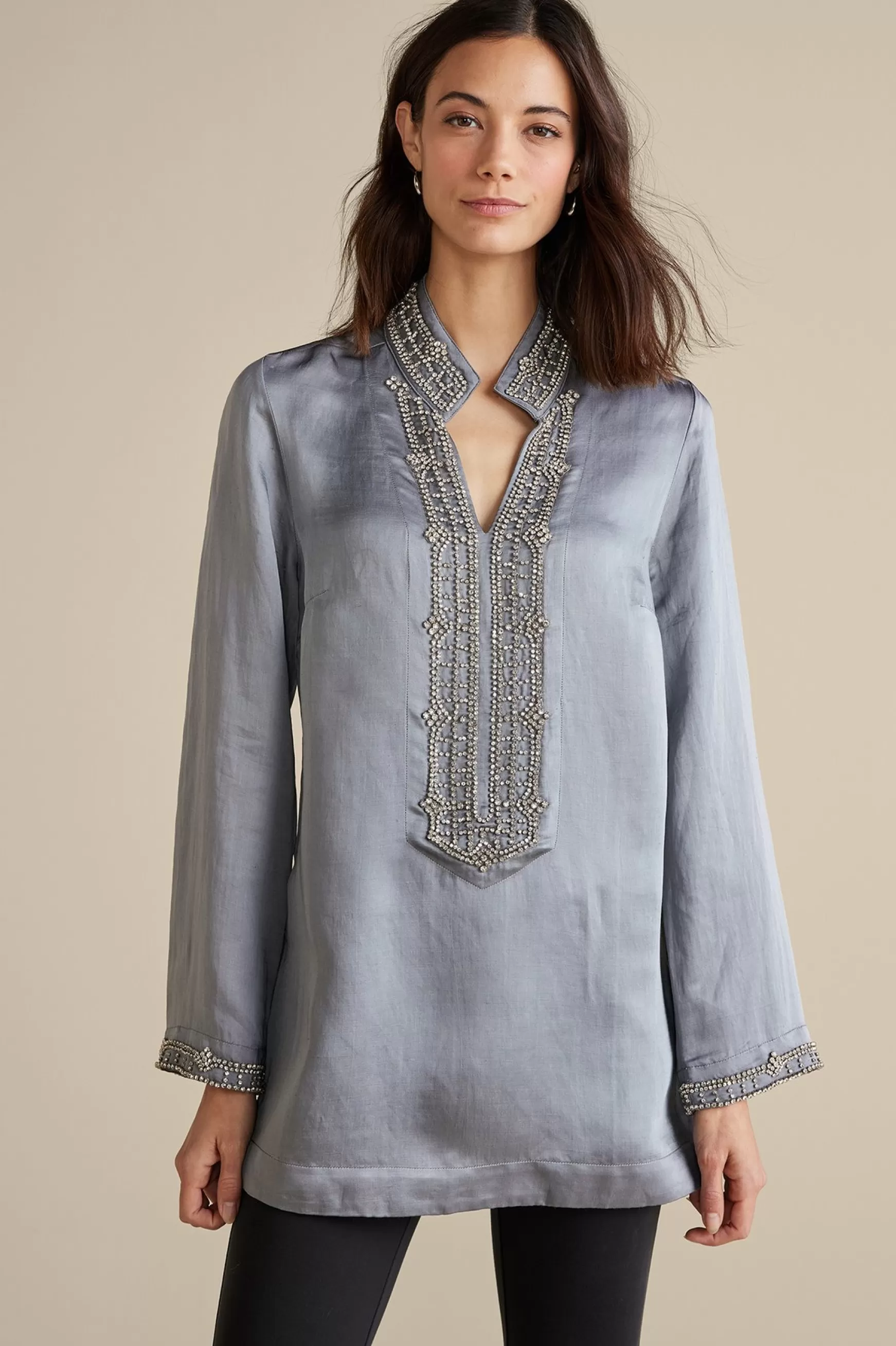 Soft Surroundings Global Artistry | long sleeve-Icon Colette Tunic