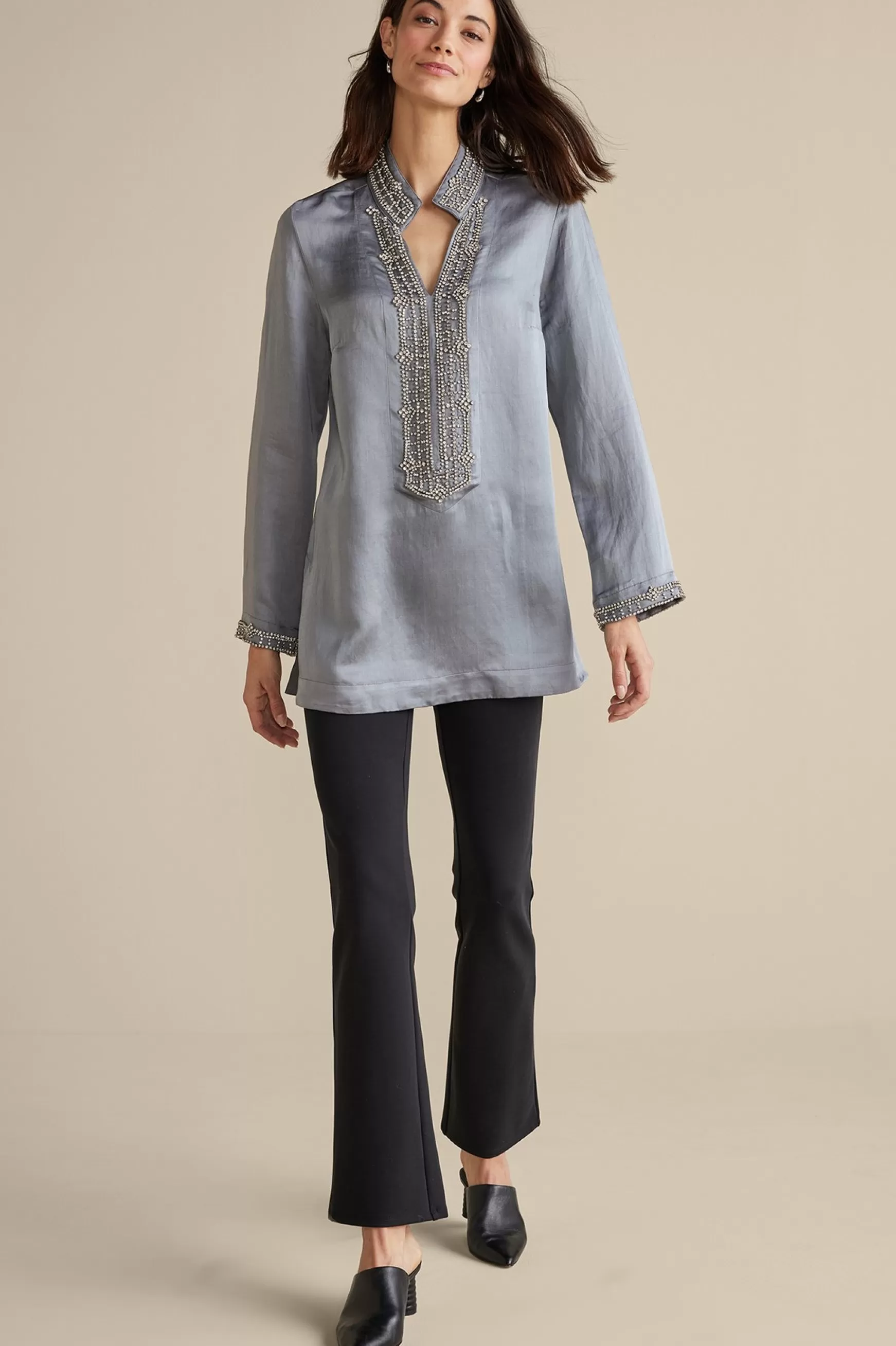 Soft Surroundings Global Artistry | long sleeve-Icon Colette Tunic