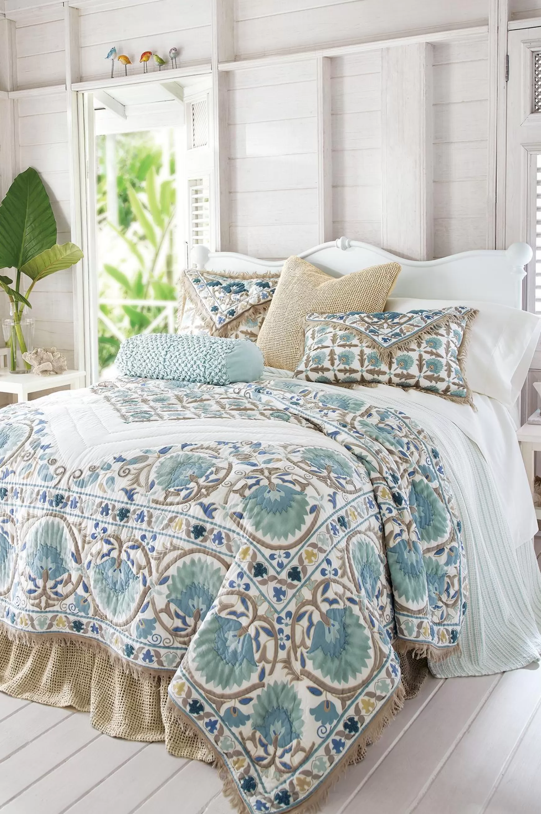 Soft Surroundings pillowcases & shams-Jardin Maroc Bed Sham