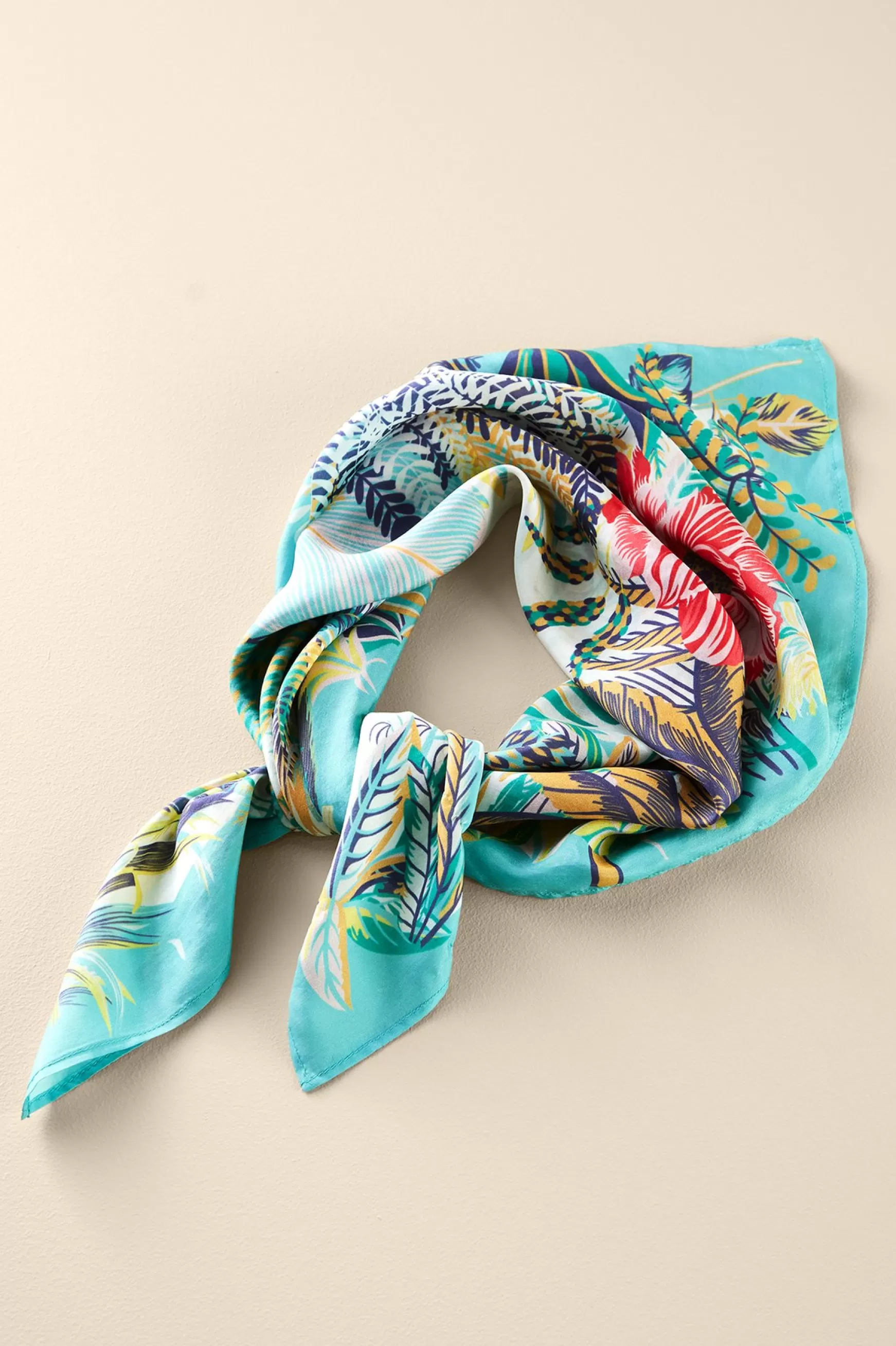 Soft Surroundings Scarves & Wraps-Jungle Leaves Silk Scarf