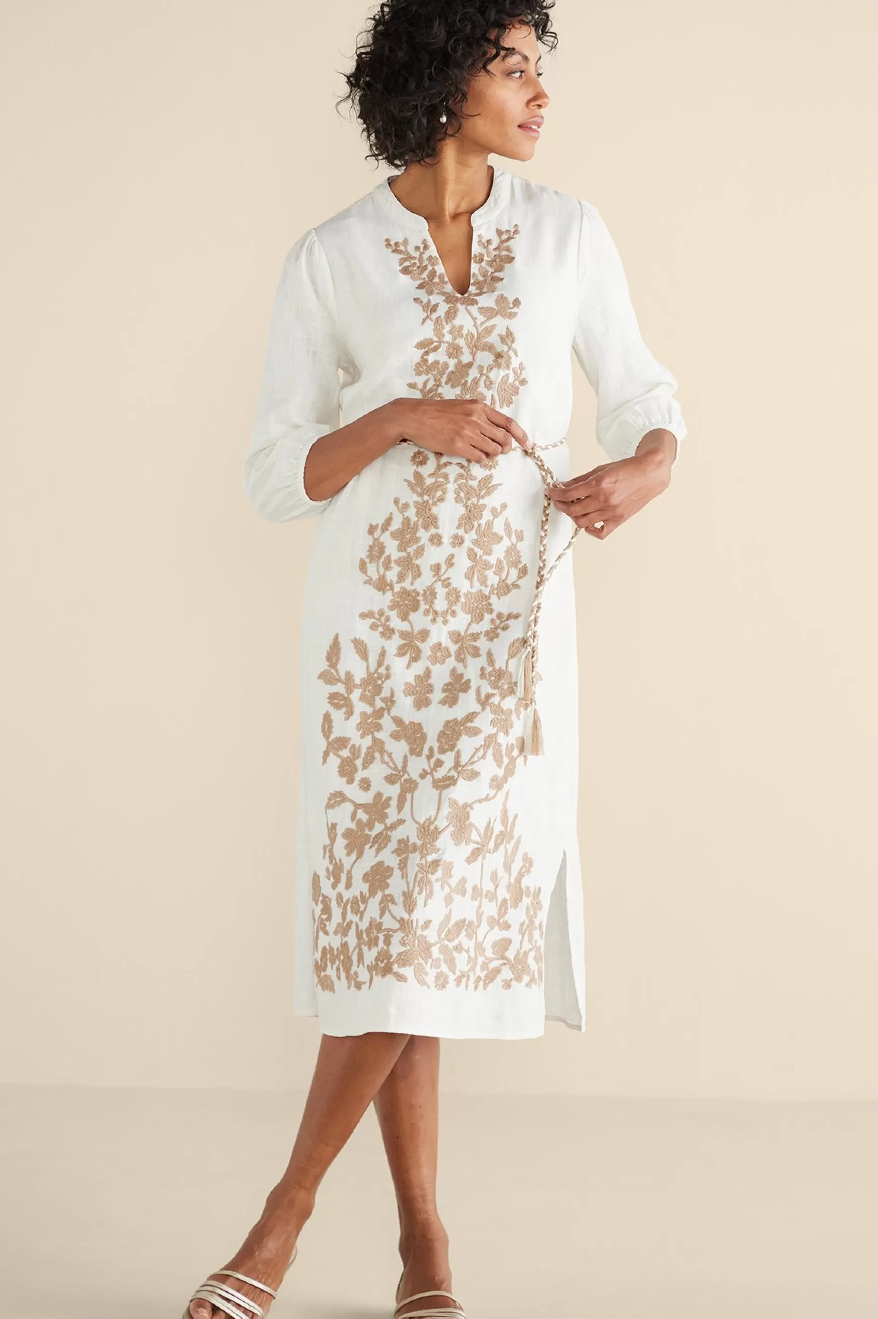 Soft Surroundings Feminine Flourish | Vacation Shop-Kimora Embroidered Midi Dress