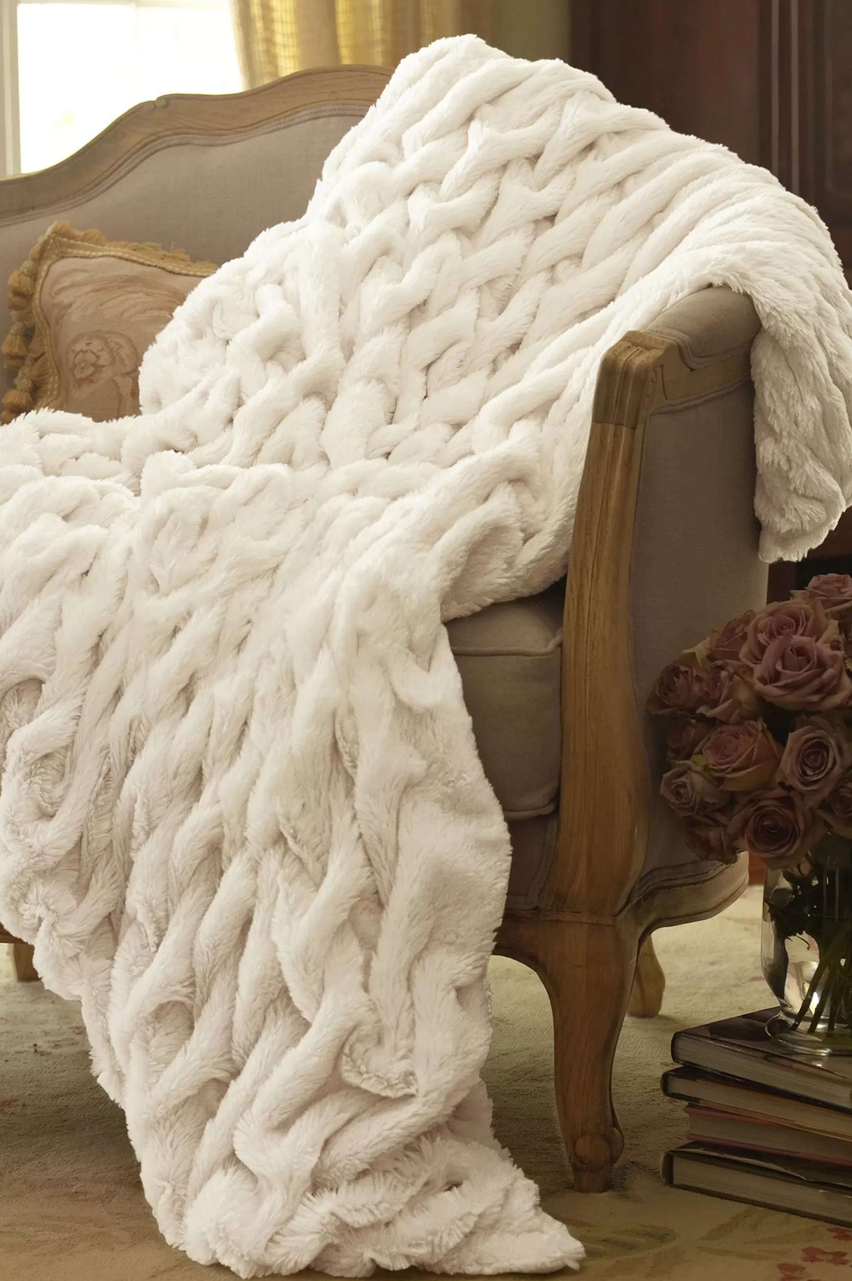 Soft Surroundings Throws | Bedding Essentials-La Parisienne Faux Fur Throw