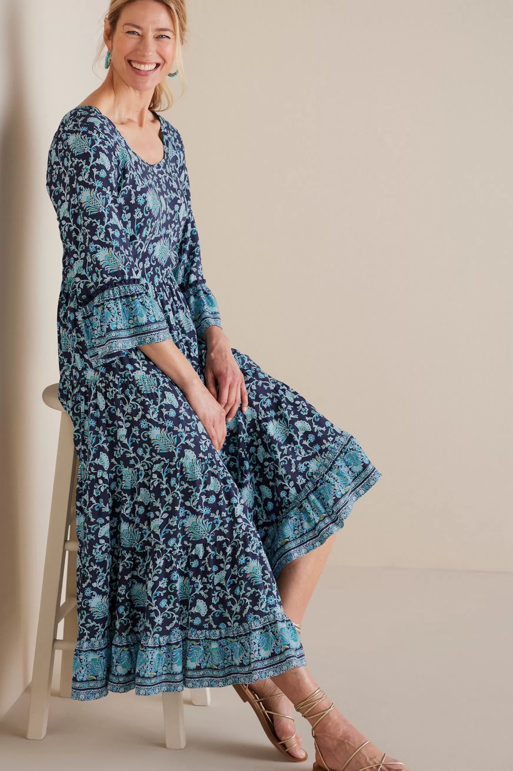 Soft Surroundings Feminine Flourish | forever favorites-Lily Midi Dress