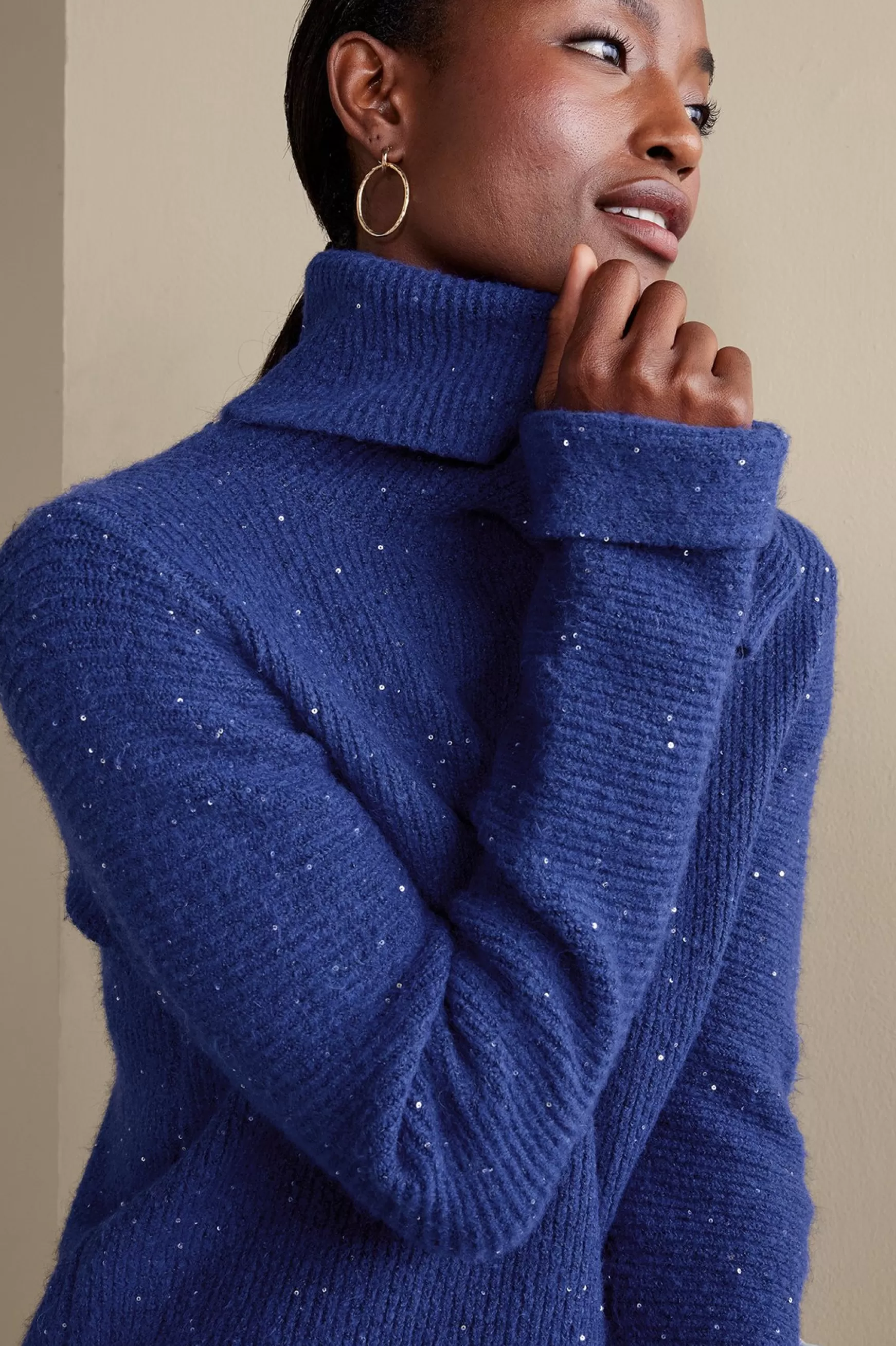 Soft Surroundings Into The Blues | Sweaters & Cardigans-Linley Sequin Sweater