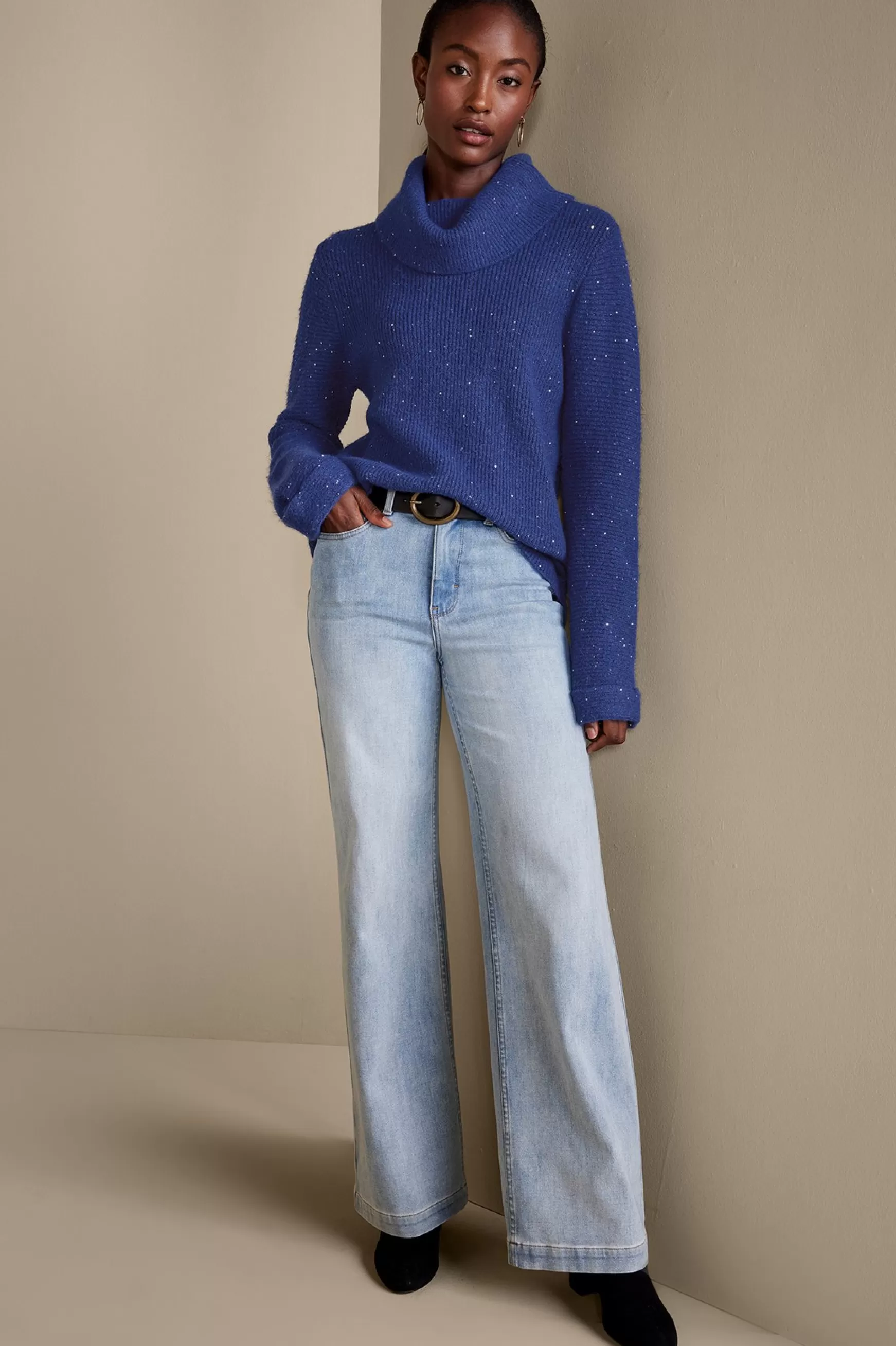 Soft Surroundings Into The Blues | Sweaters & Cardigans-Linley Sequin Sweater