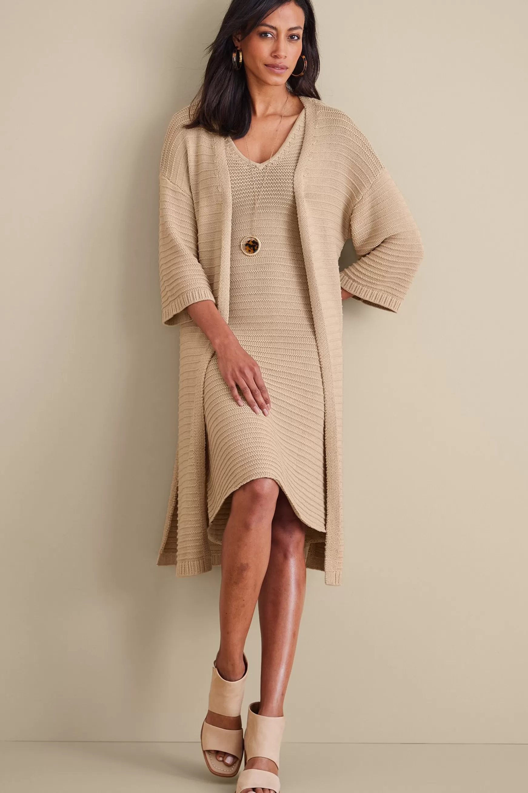 Soft Surroundings Sweaters & Cardigans | elbow length-Lucera Cardigan