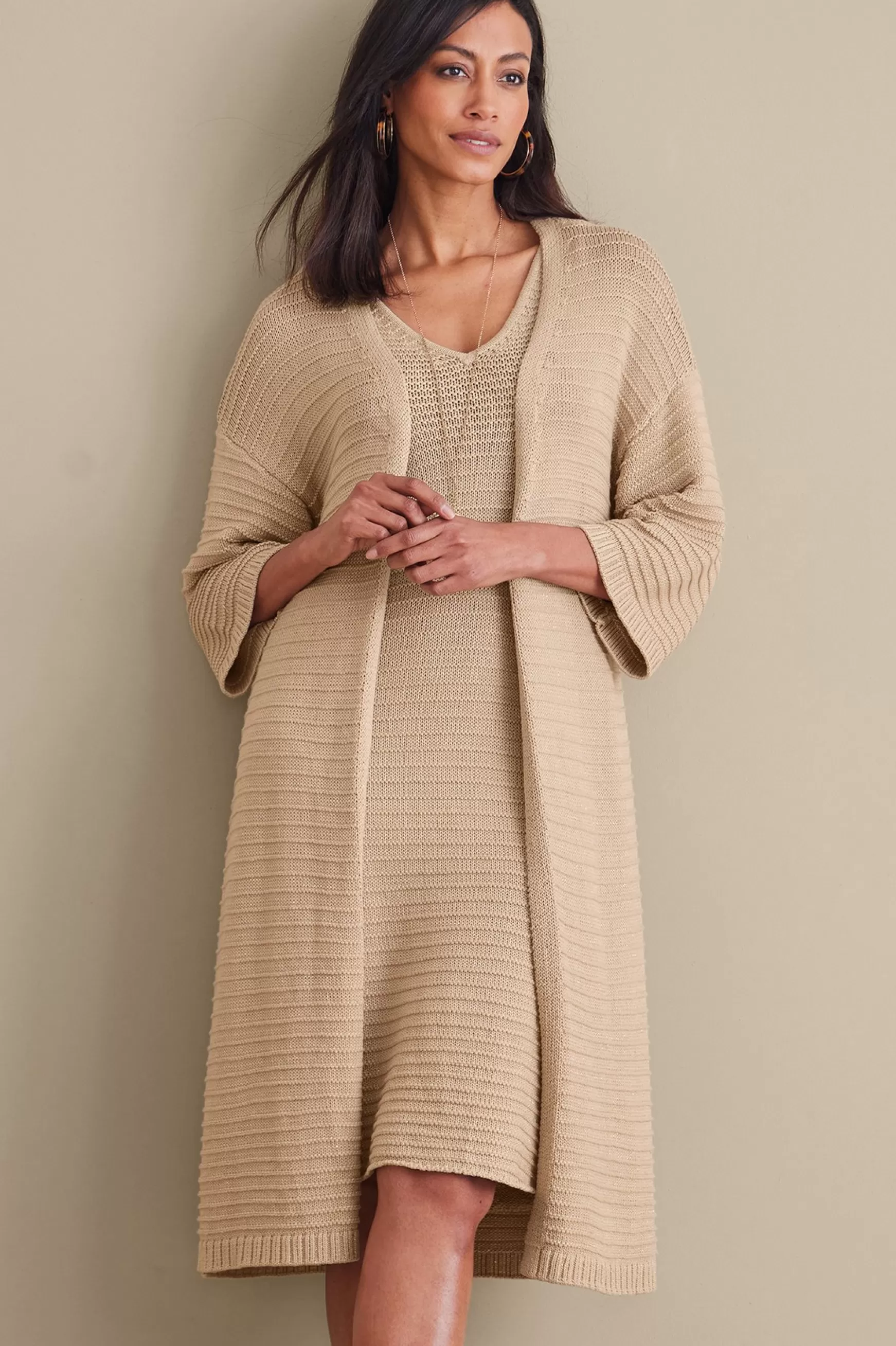 Soft Surroundings Sweaters & Cardigans | elbow length-Lucera Cardigan