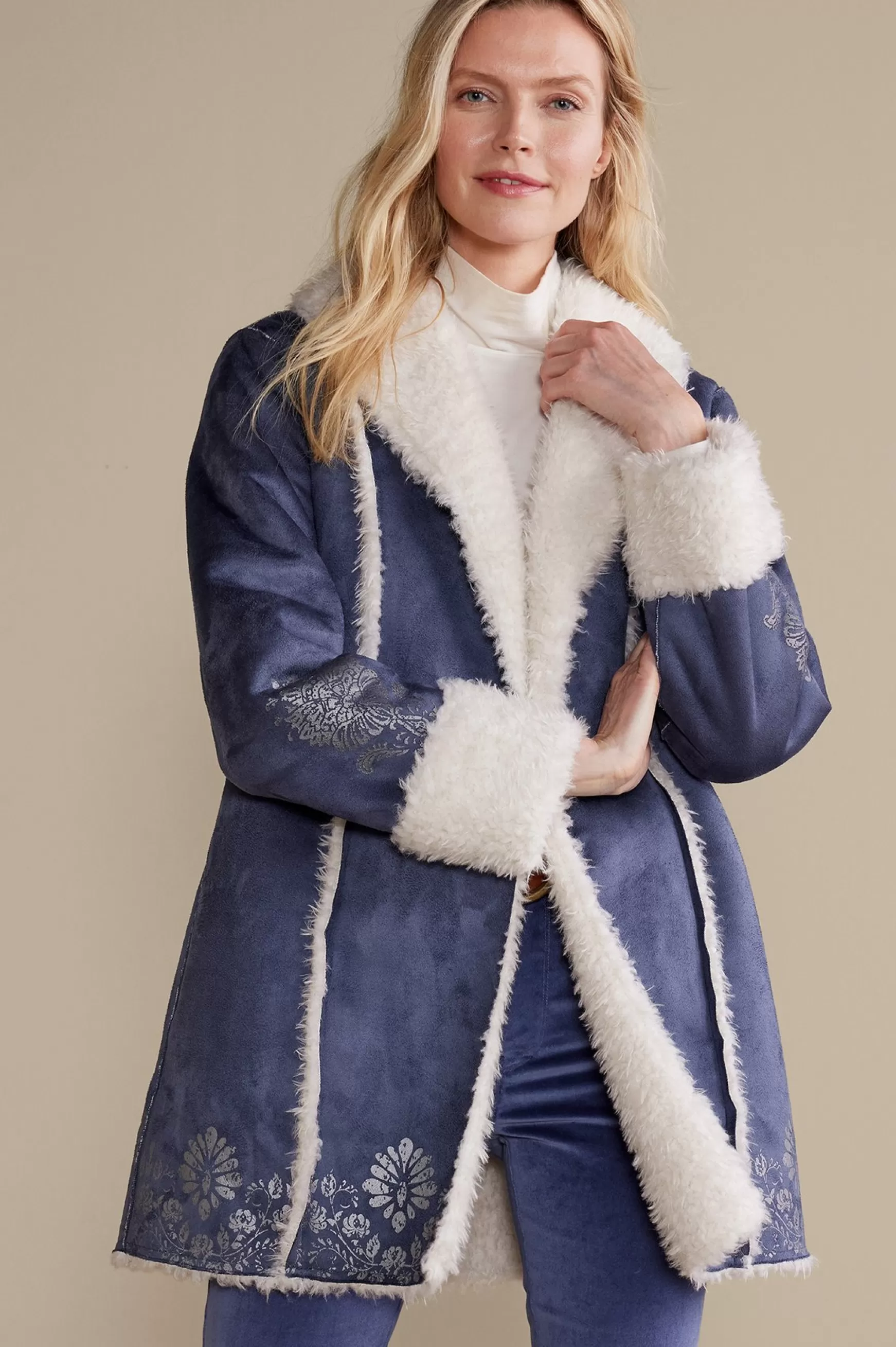 Soft Surroundings Into The Blues | Jackets & Coats-Lucerne Shearling Coat