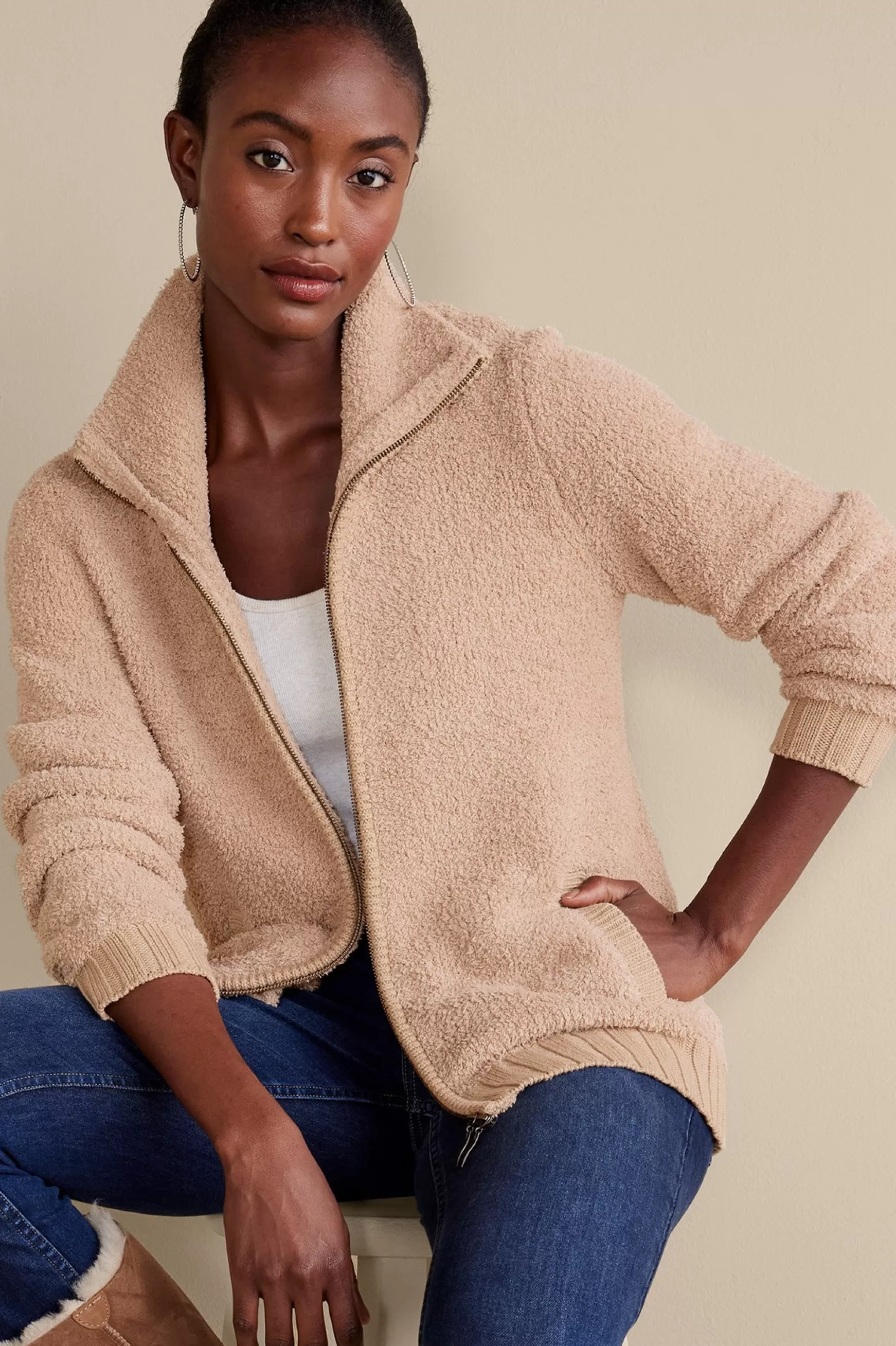 Soft Surroundings Sweaters & Cardigans-Lyla Teddy Cardigan