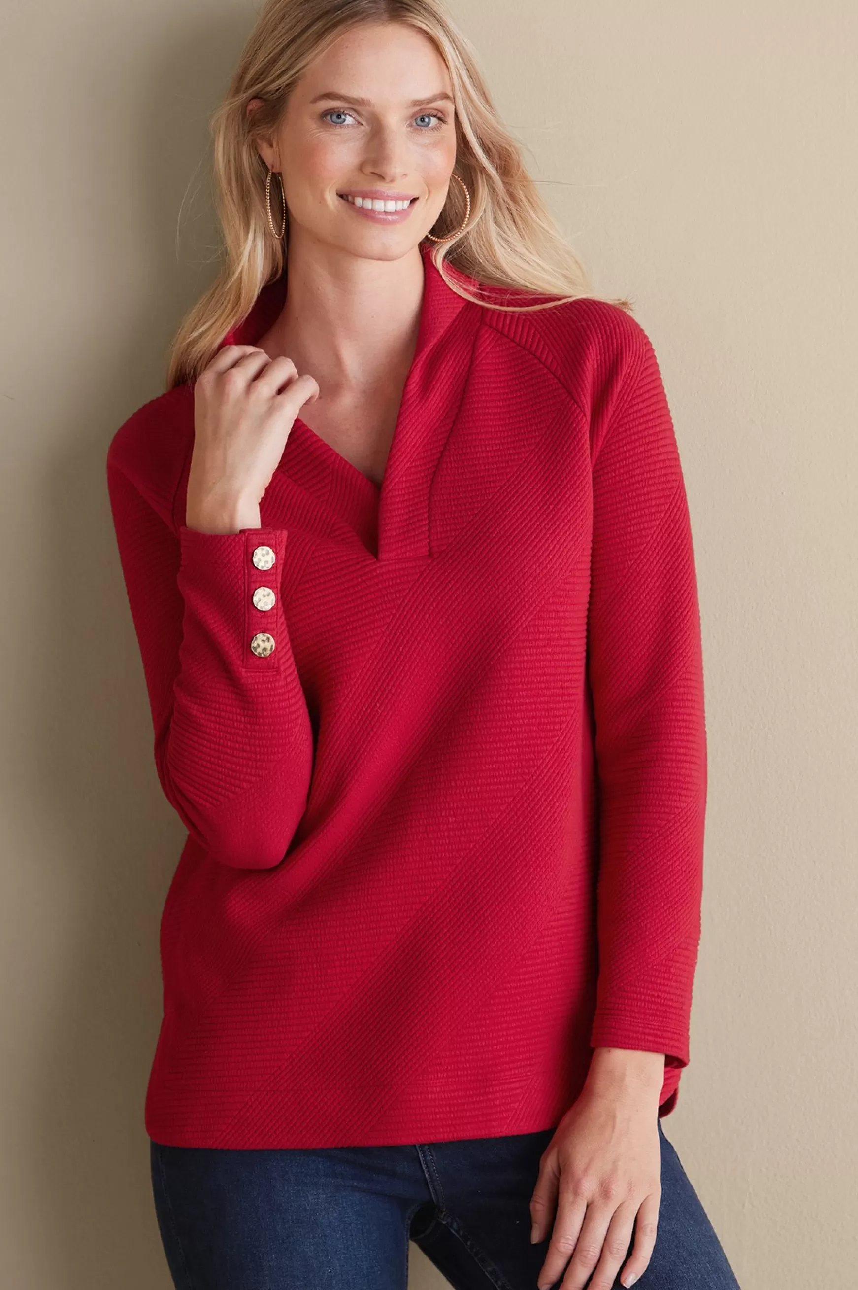 Soft Surroundings Everyday Styles | long sleeve-Macie Pullover