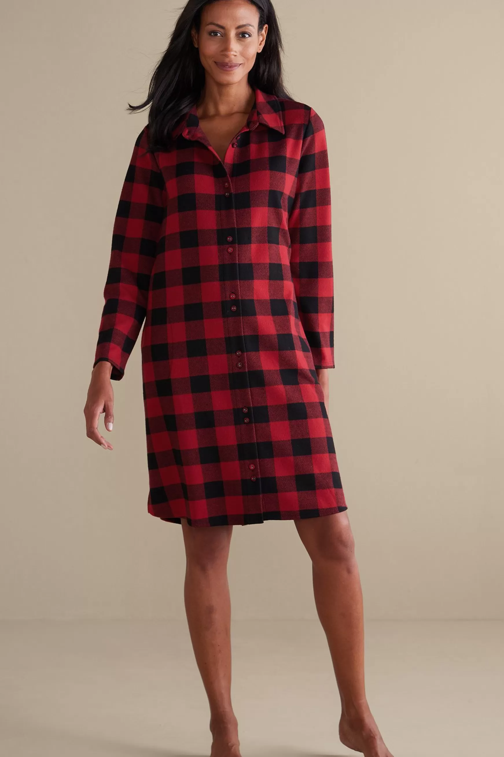 Soft Surroundings Sleepwear & Lounge-Mad About Plaid Sleep Dress