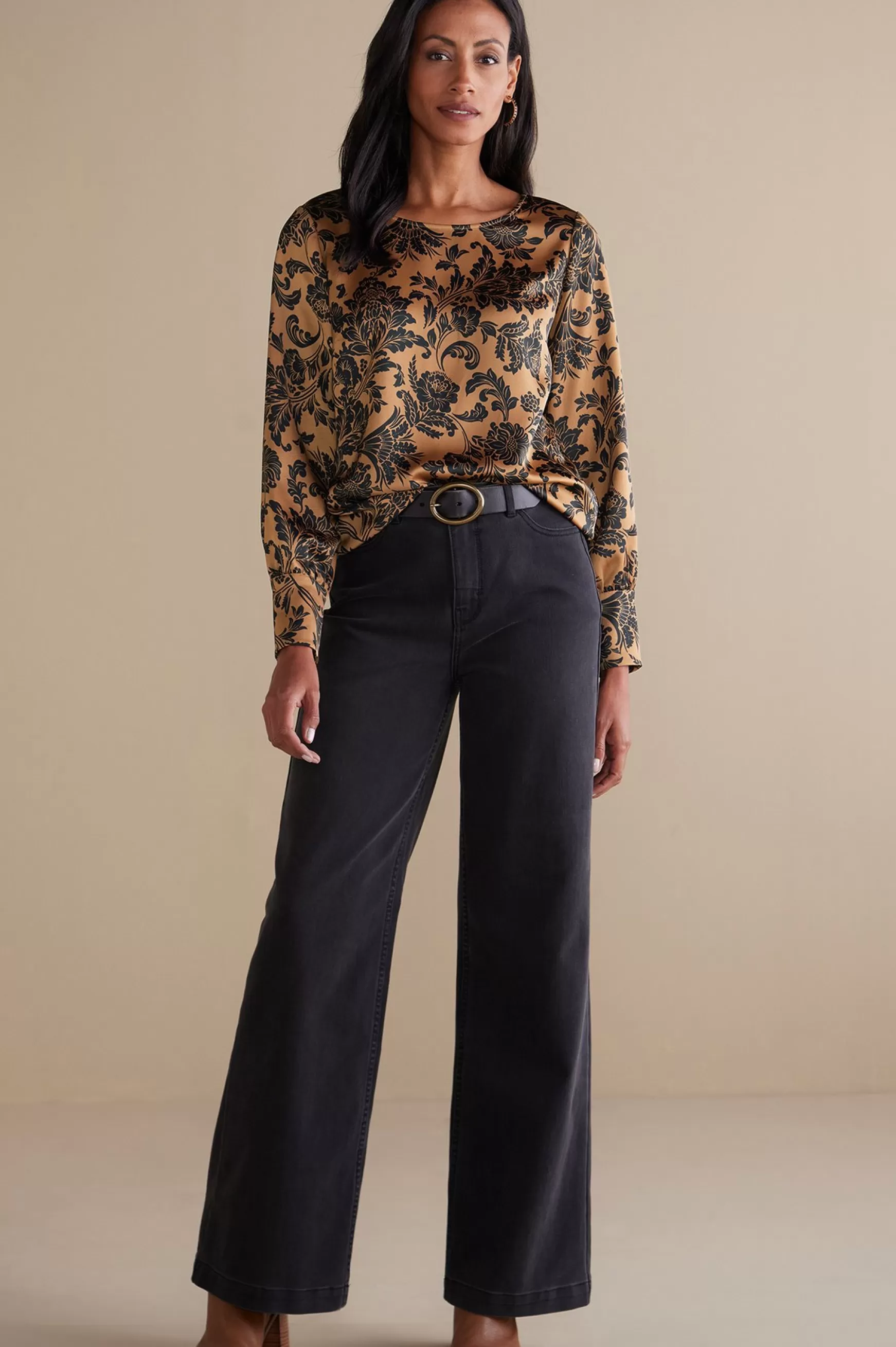 Soft Surroundings Feminine Flourish | long sleeve-Maiya Top