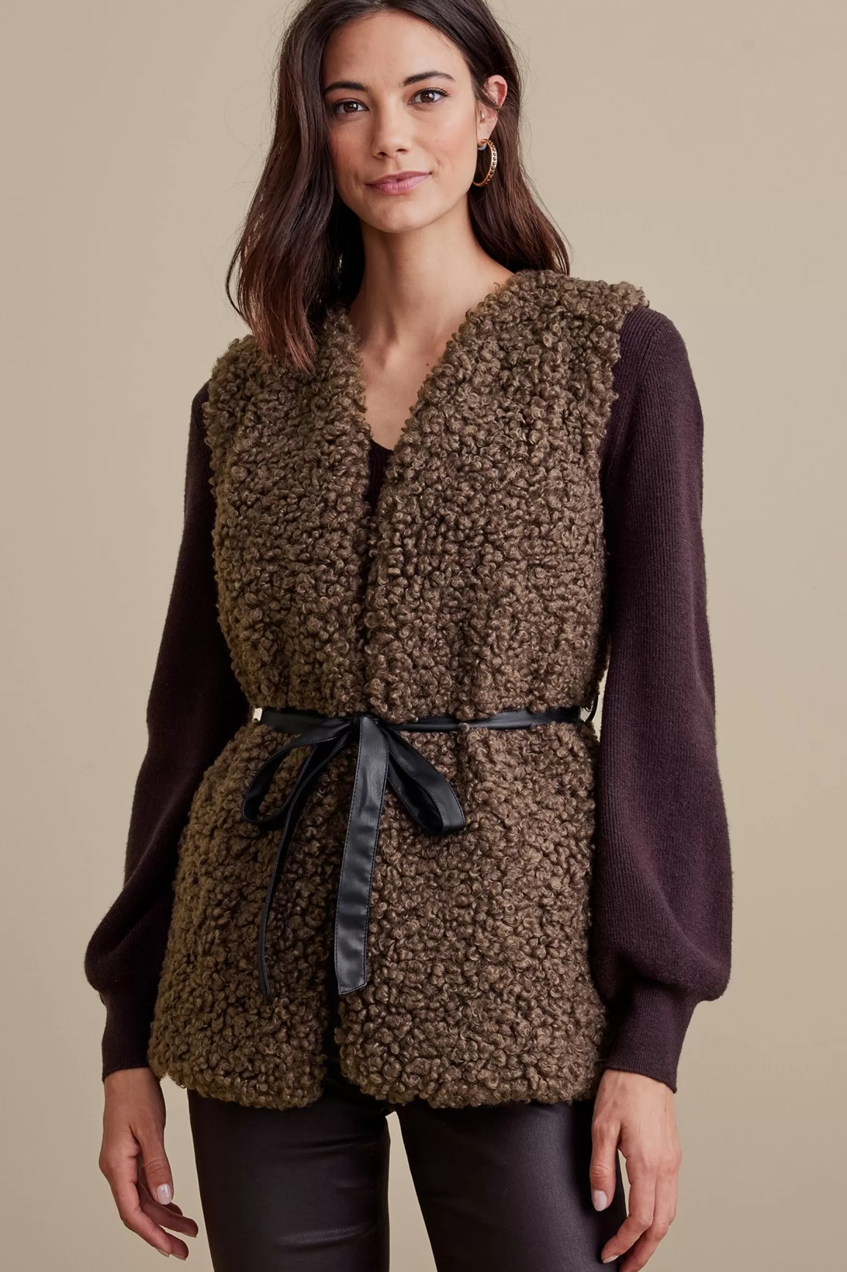 Soft Surroundings Jackets & Coats | vest-Maribo Shearling Vest