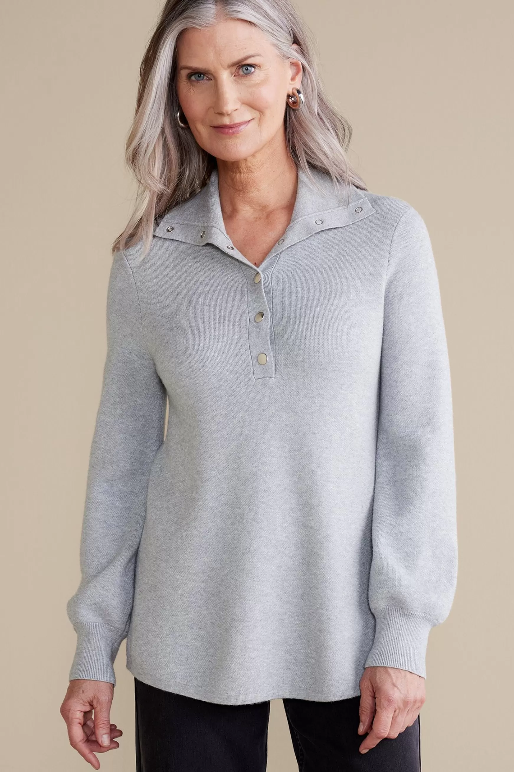 Soft Surroundings Feminine Flourish | Everyday Styles-Meria Sweater Tunic