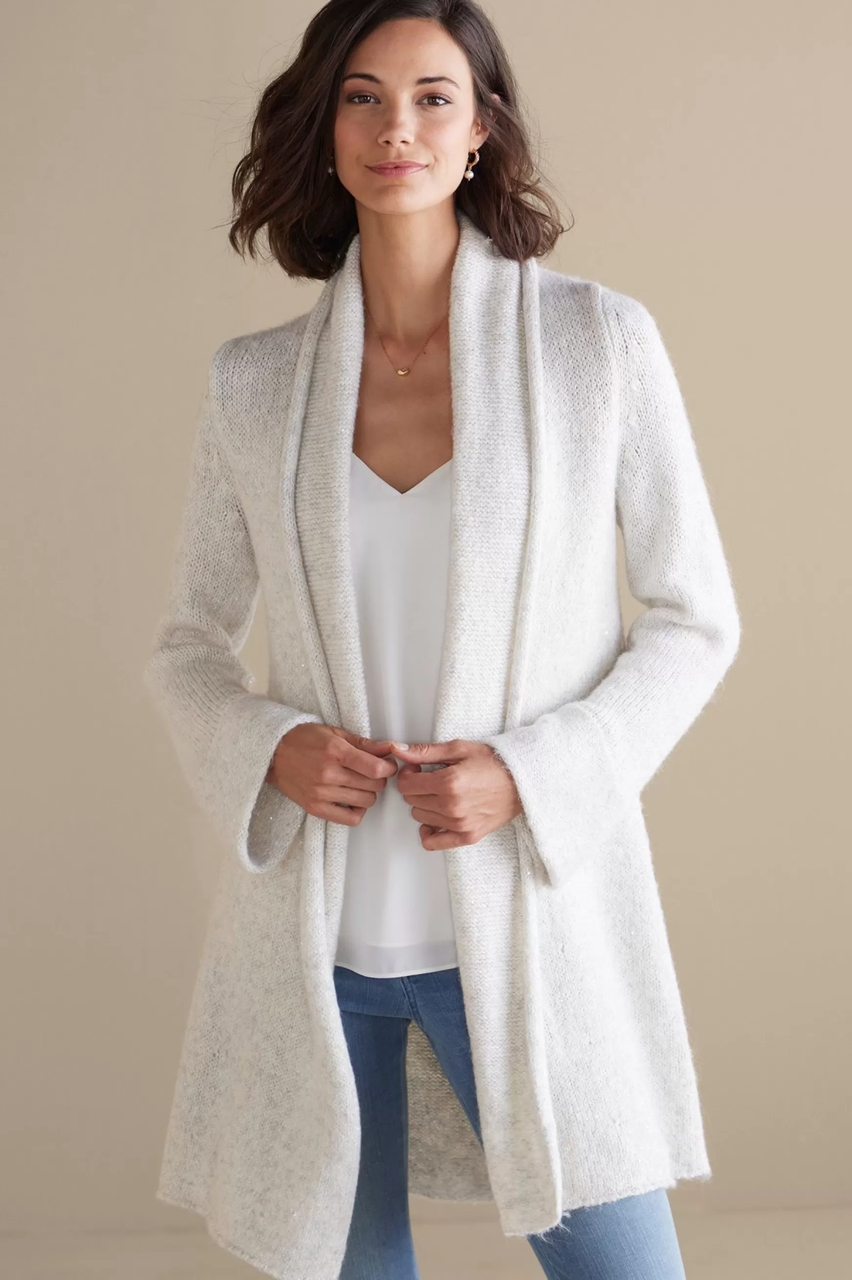 Soft Surroundings Everyday Styles | Sweaters & Cardigans-Neva Sequin Cardigan