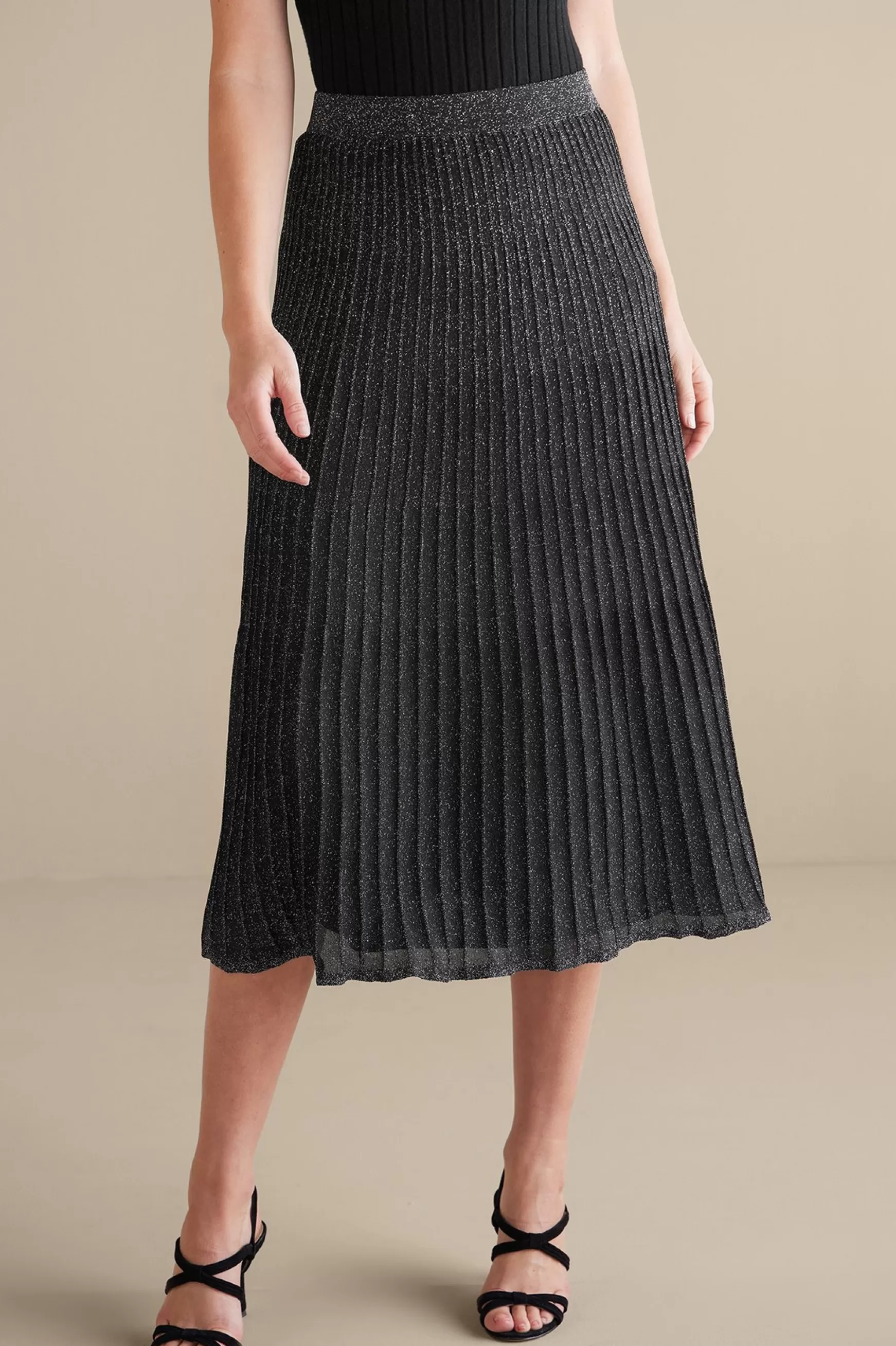 Soft Surroundings Skirts-Nisha Knit Pleated Skirt