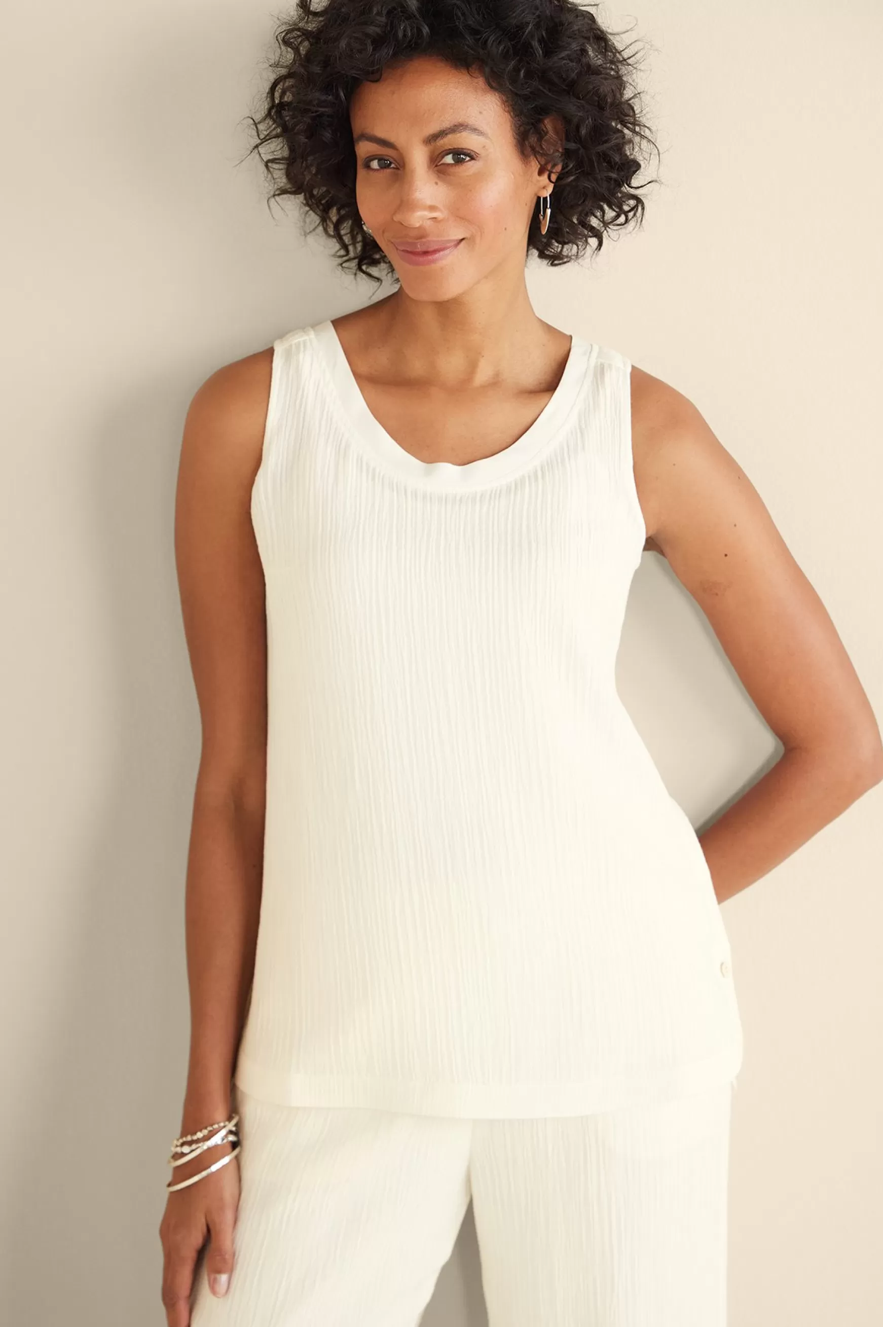 Soft Surroundings Vacation Shop | Gauze Shop-Oceo Gauze Tank