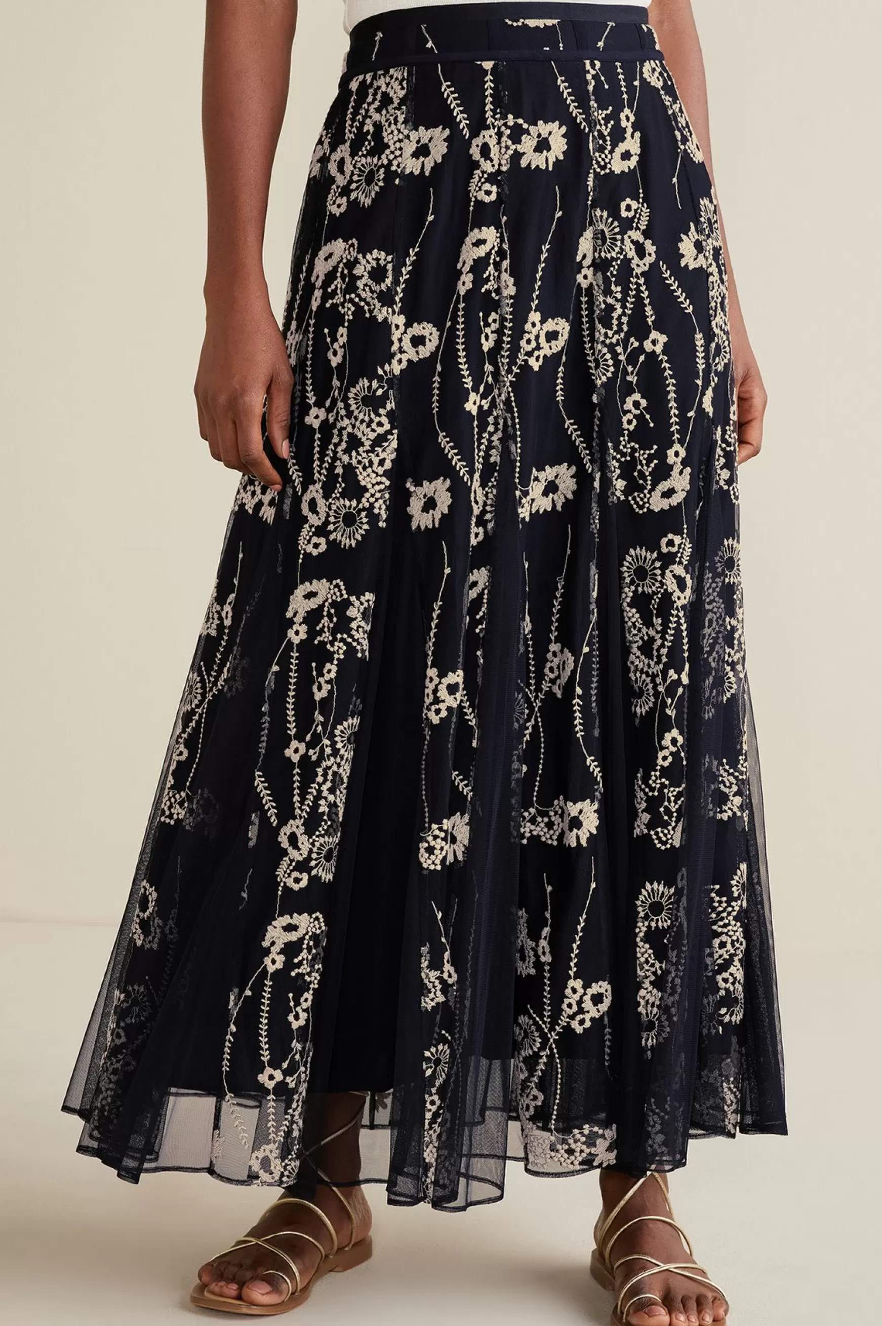 Soft Surroundings Global Artistry | Skirts-Petites Leatrice Embroidered Maxi Skirt