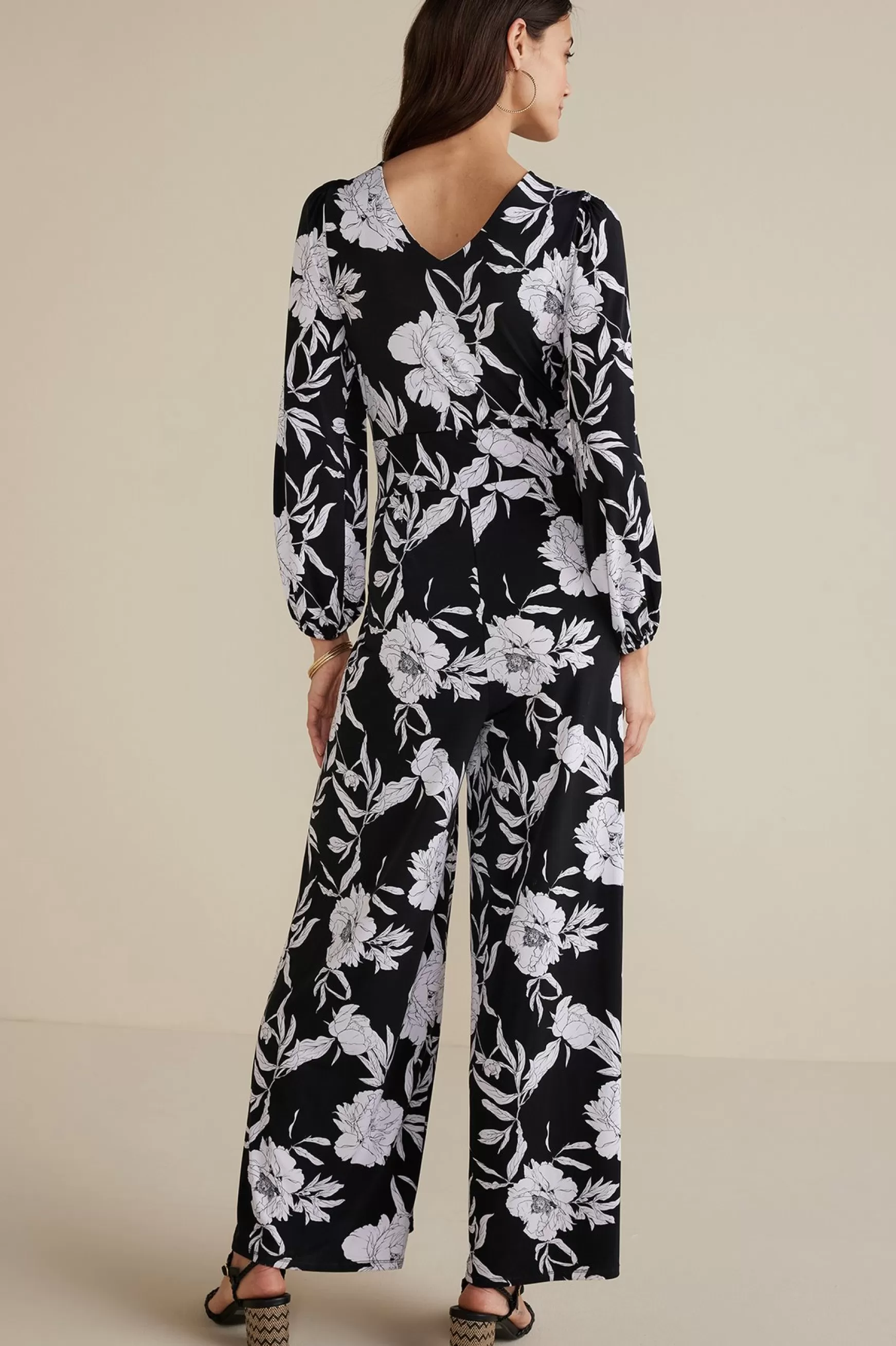 Soft Surroundings The Floral Shop | Dresses-Petites Penelope Long Sleeve Jumpsuit