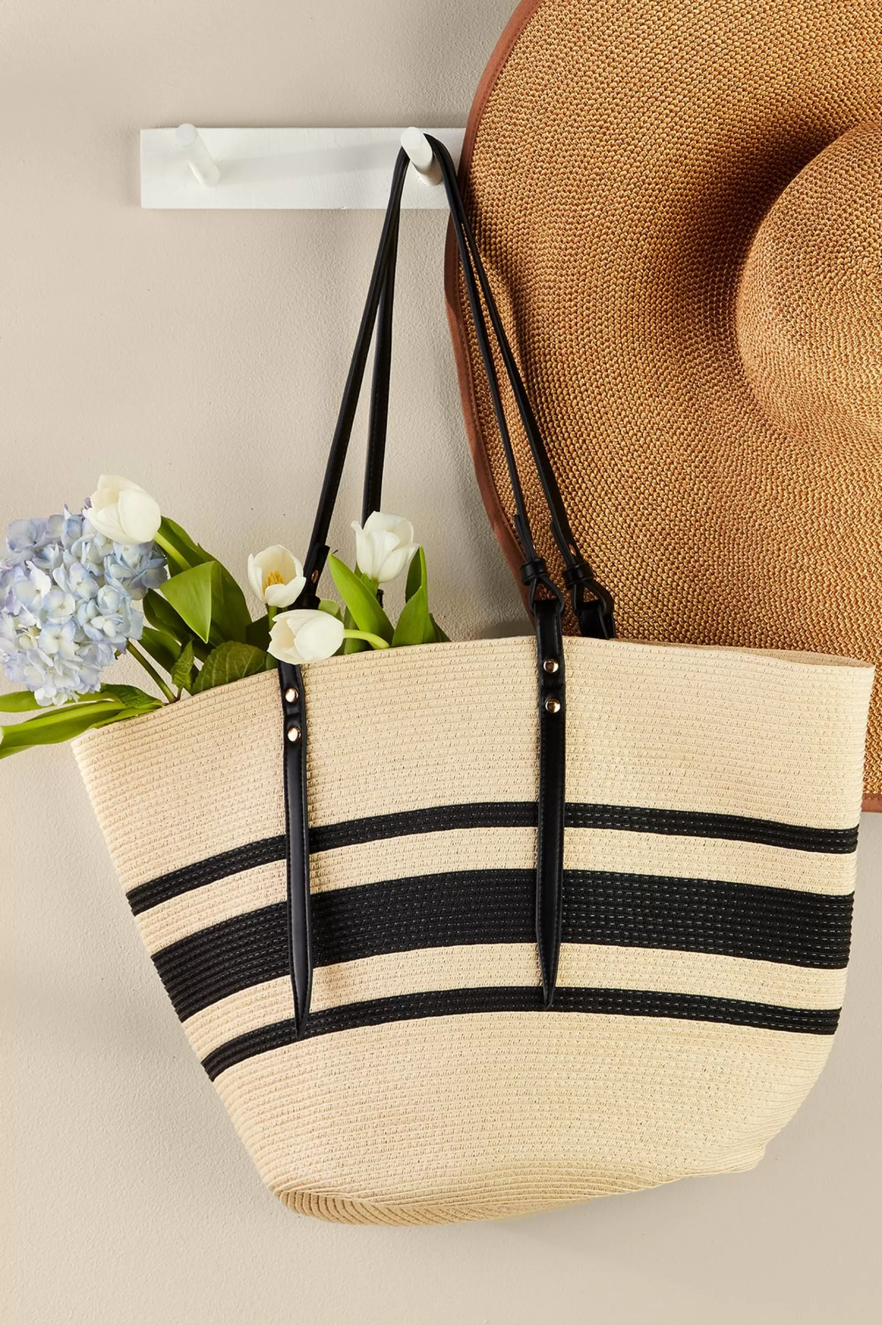 Soft Surroundings Handbags-Rosalie Stripe Tote