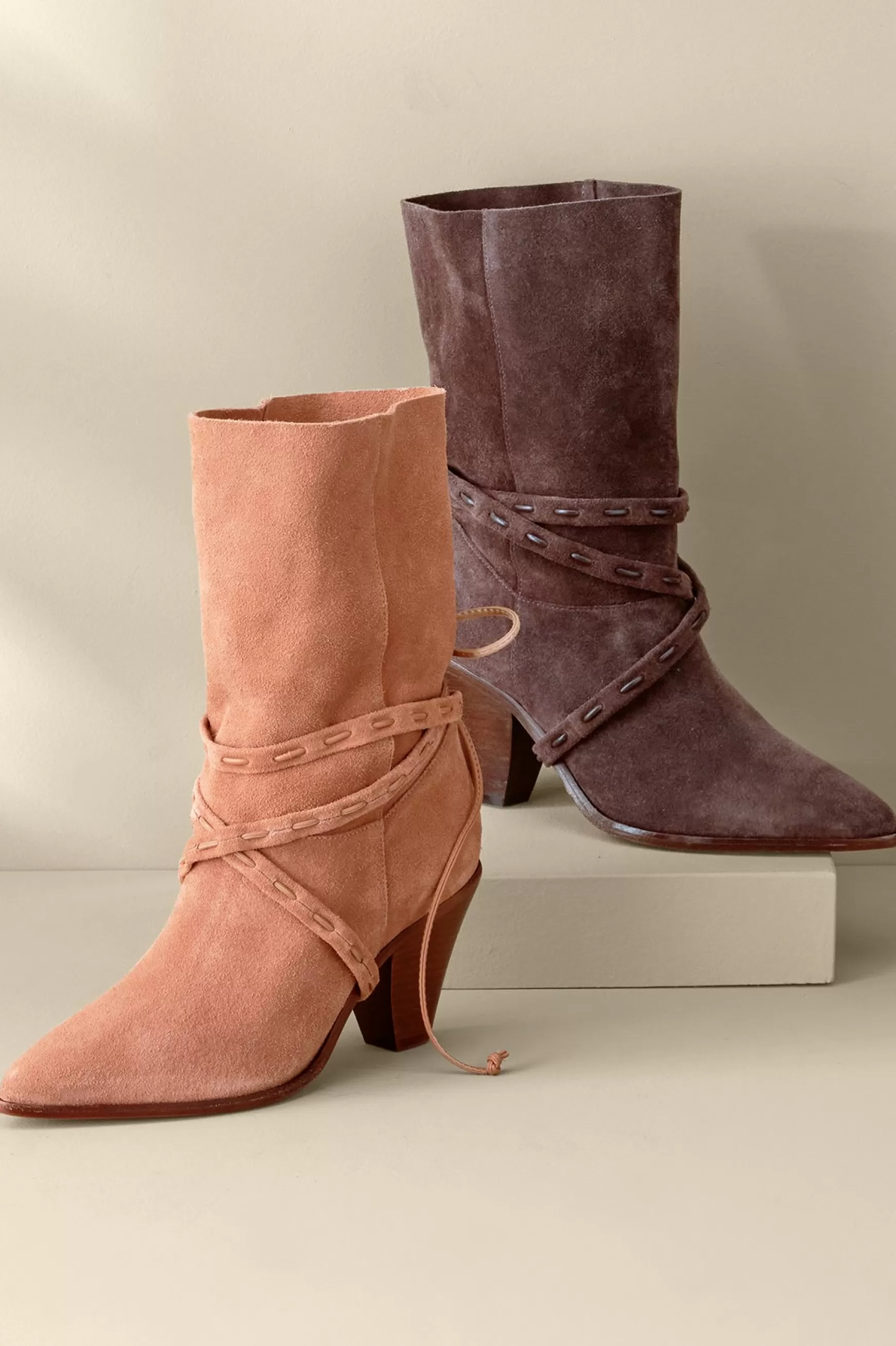 Soft Surroundings boots-Schutz Portia Belted Bootie