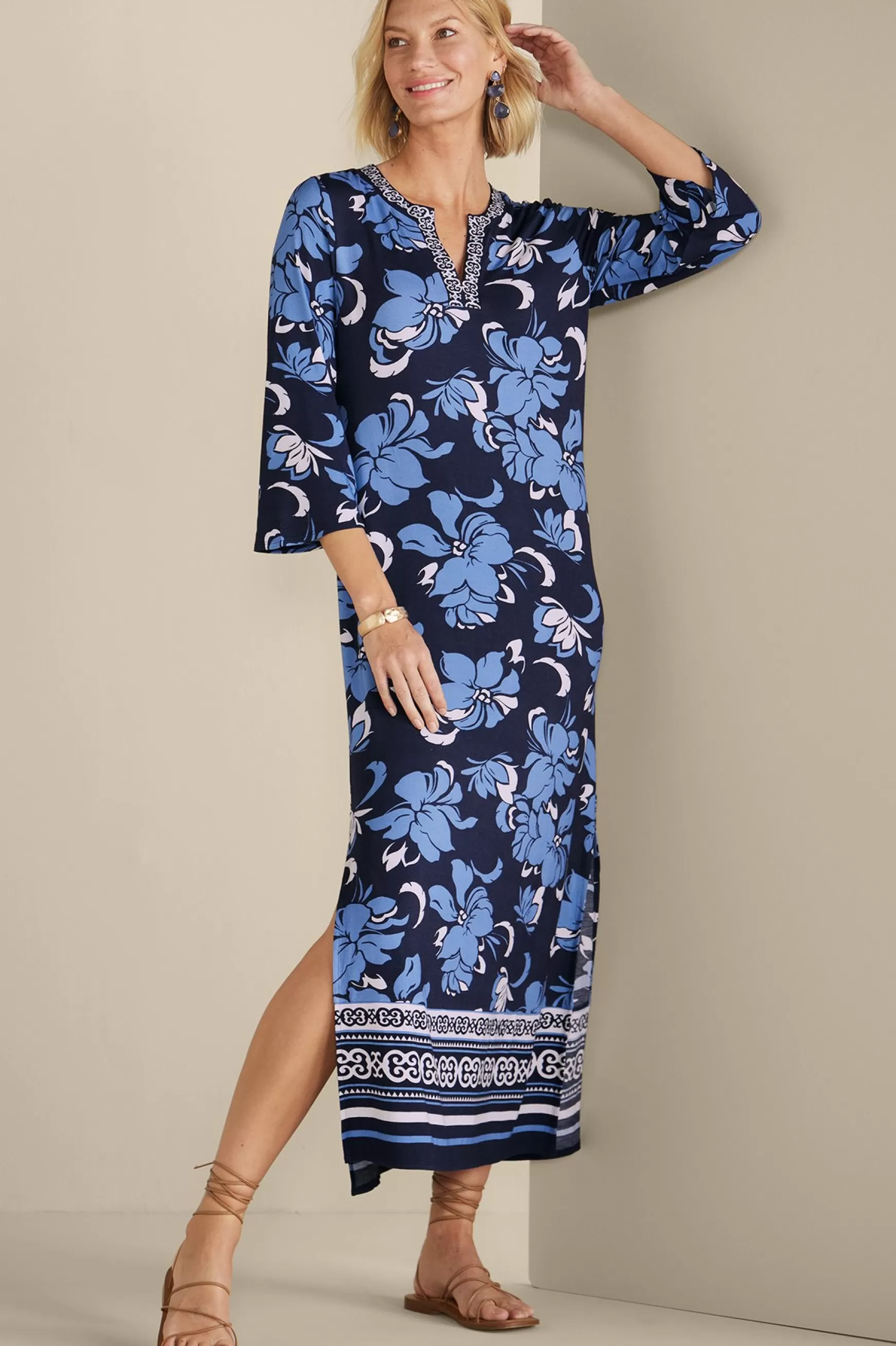 Soft Surroundings Into The Blues | Vacation Shop-Sedona Maxi Dress