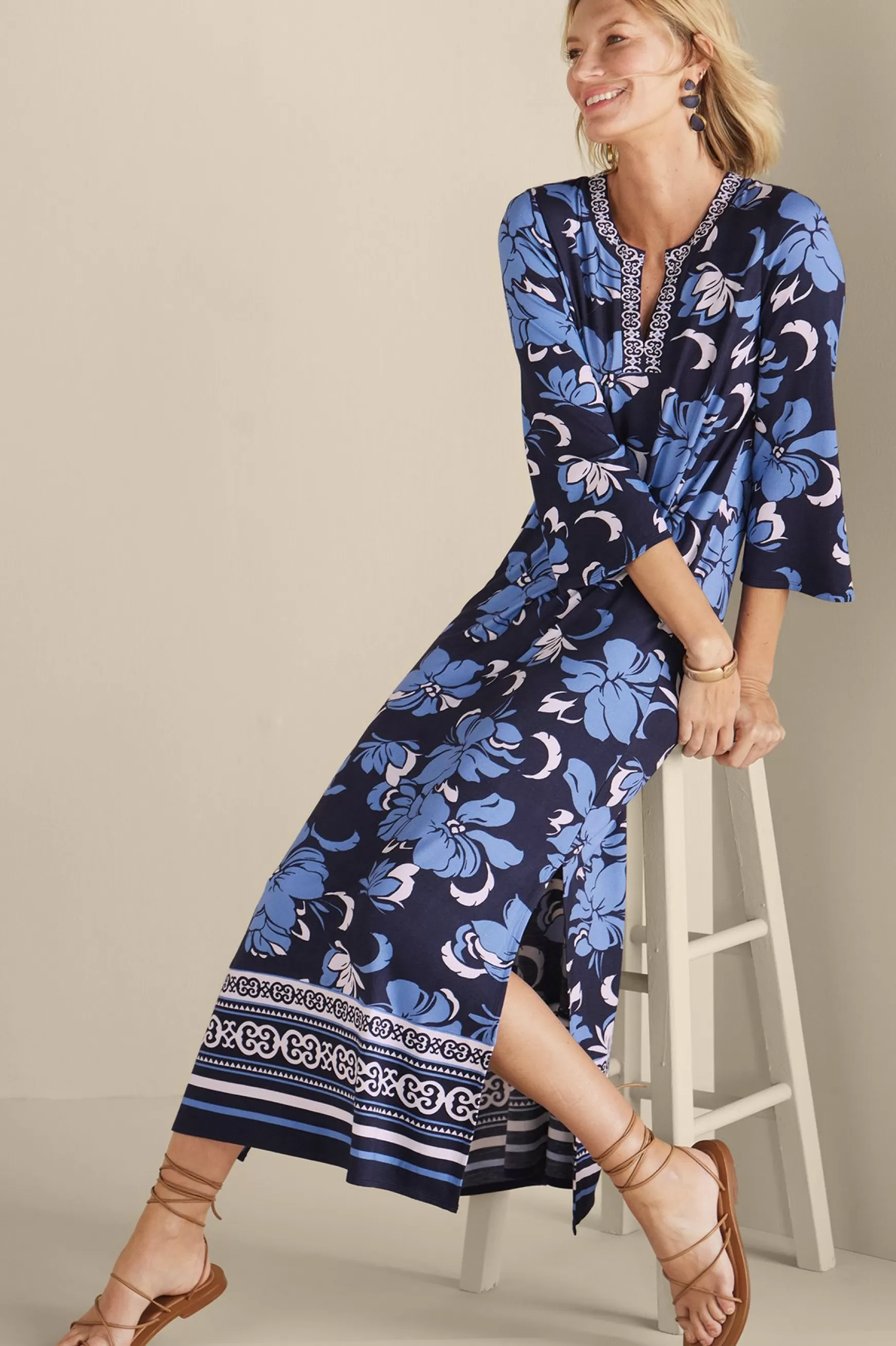 Soft Surroundings Into The Blues | Vacation Shop-Sedona Maxi Dress