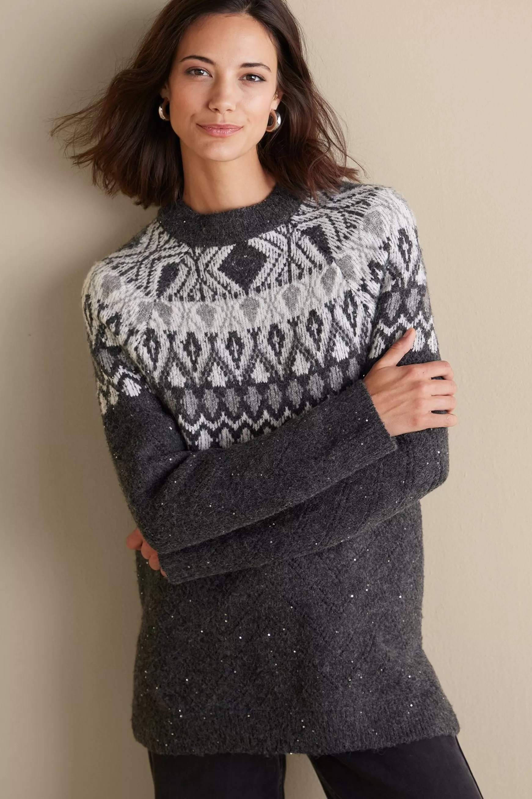 Soft Surroundings Everyday Styles | Sweaters & Cardigans-Seelie Fair Isle Sweater