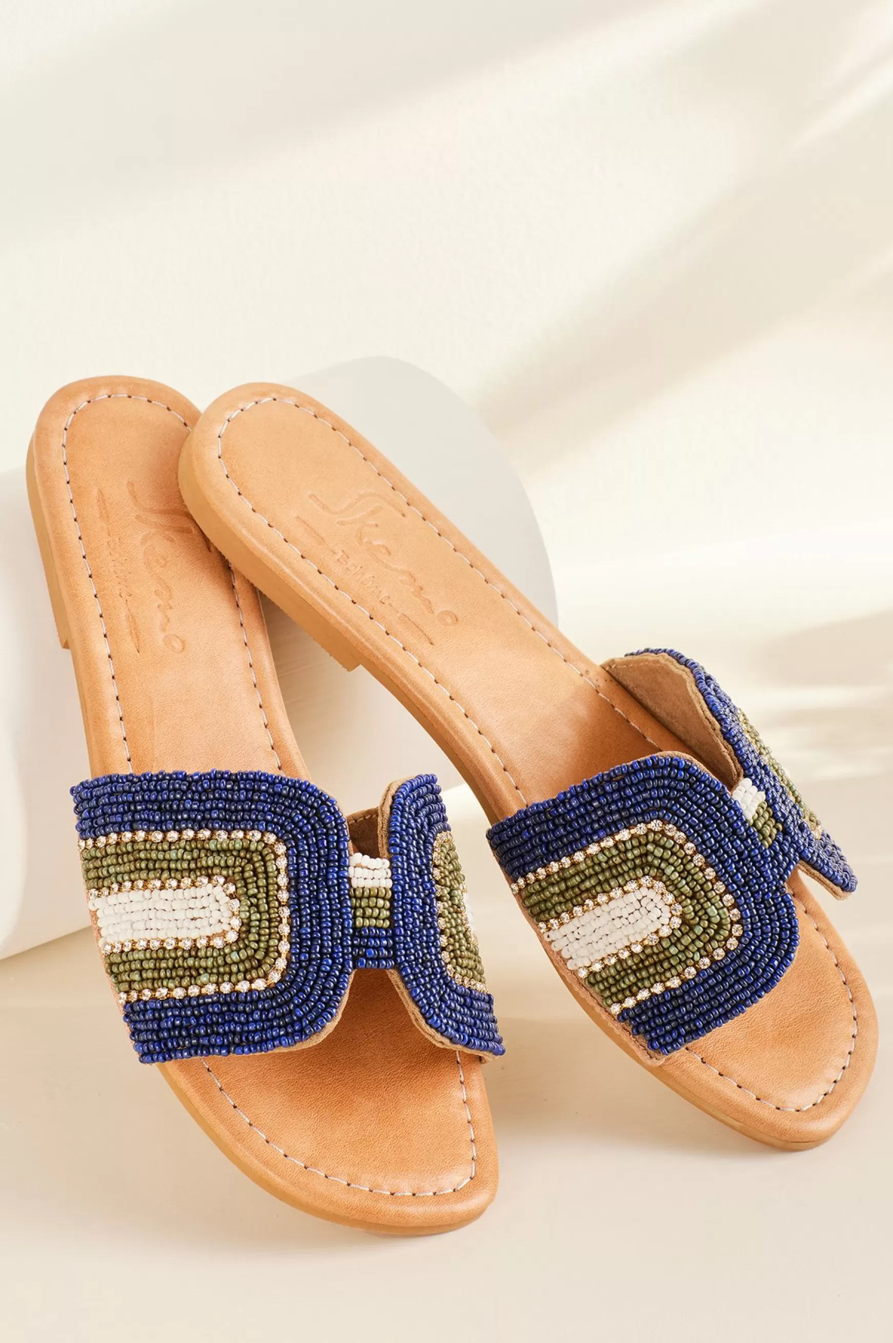 Soft Surroundings sandals | flats-Skemo Cabo Beaded Slide