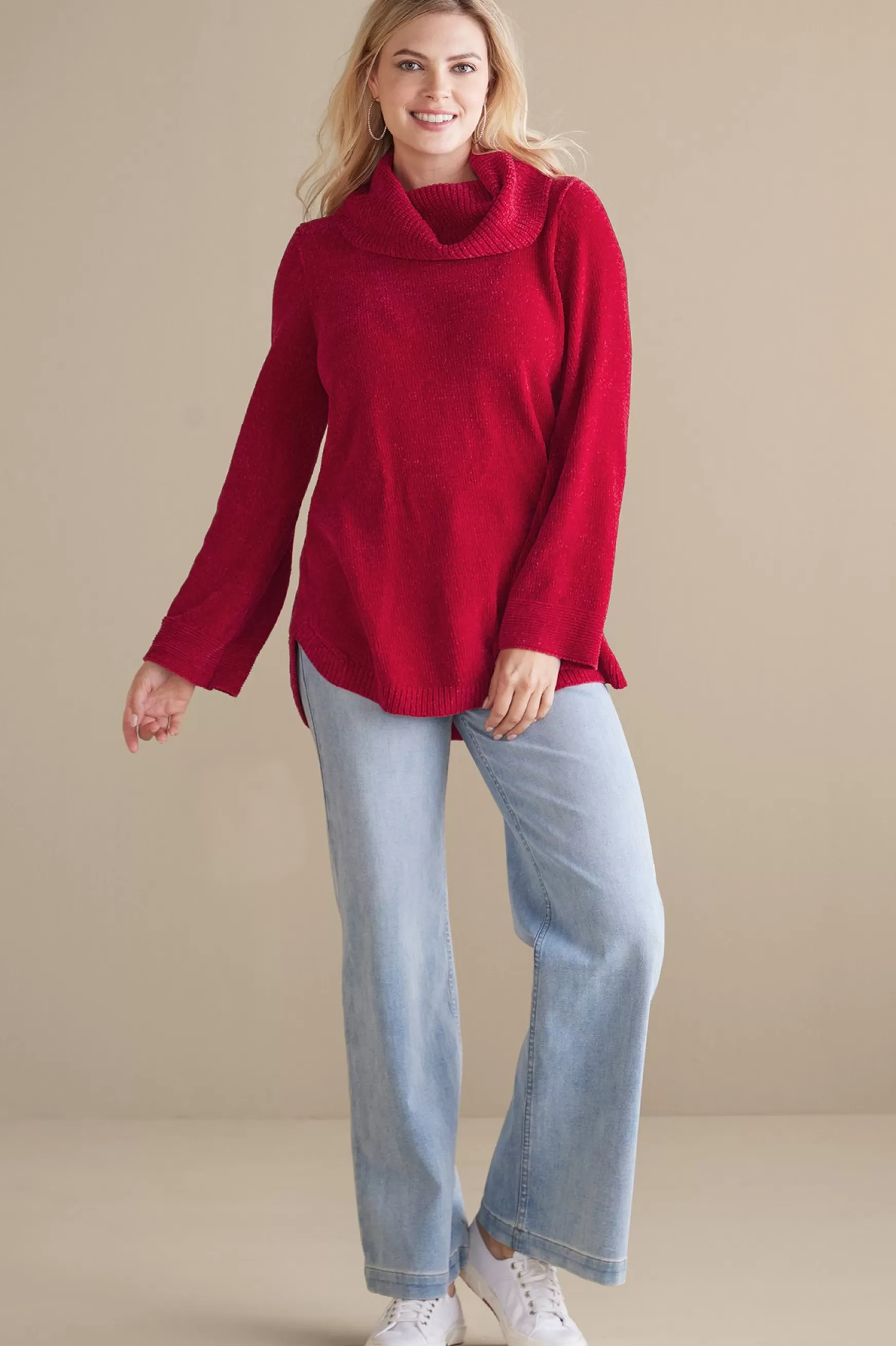 Soft Surroundings Everyday Styles | Sweaters & Cardigans-Soft Winds Chenille Tunic Sweater