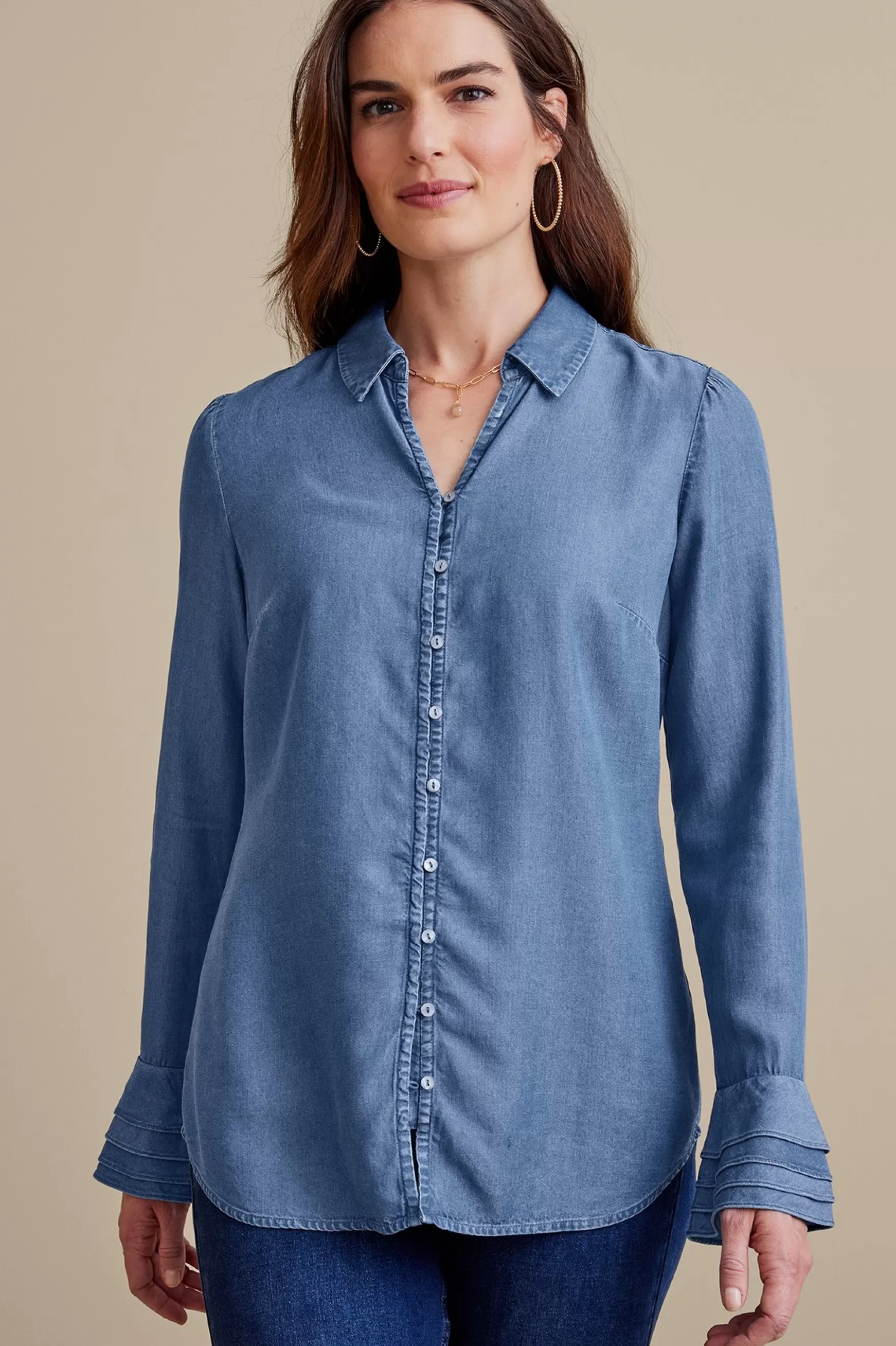 Soft Surroundings Into The Blues | Everyday Styles-Sonnet TENCEL™ Shirt