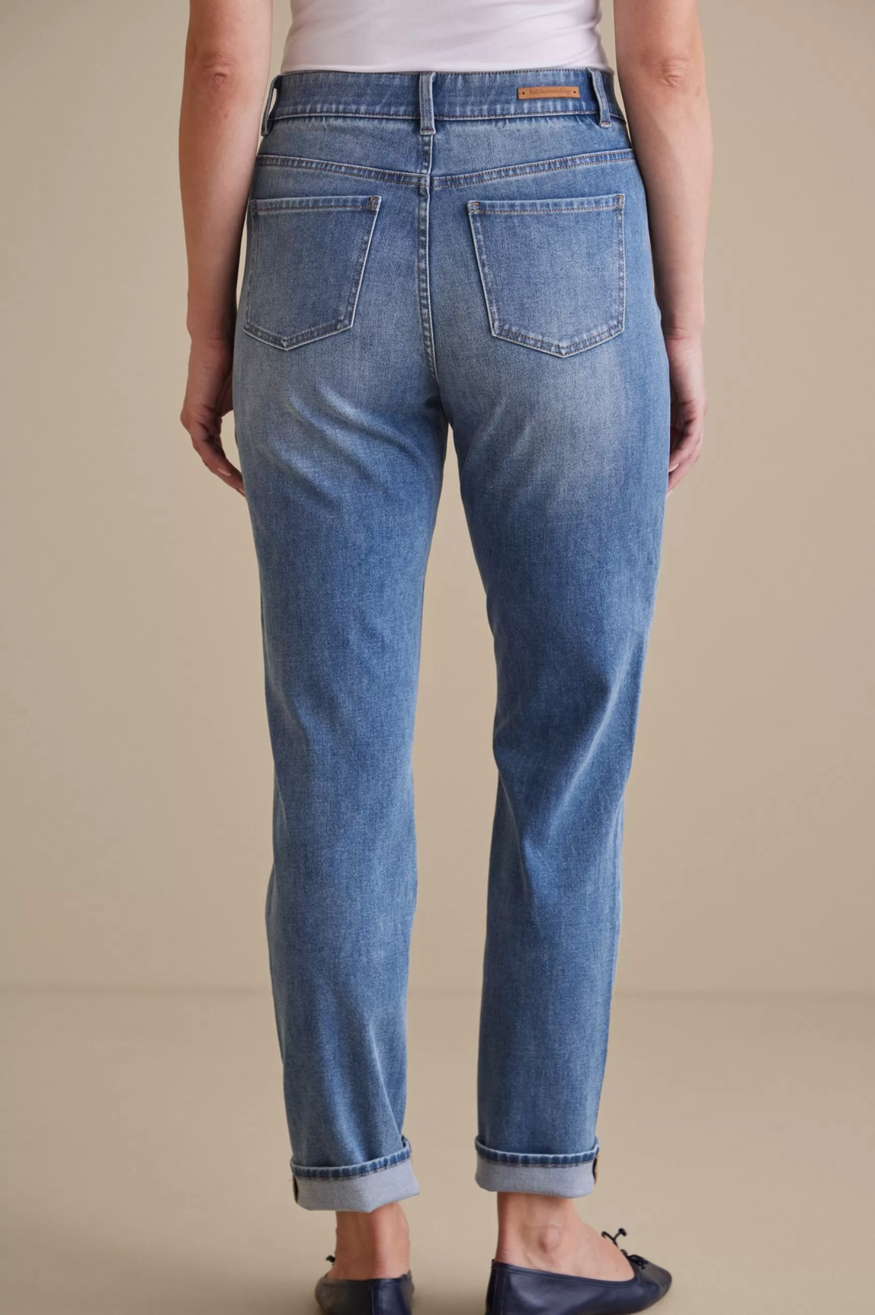 Soft Surroundings Everyday Styles-The Ultimate Denim Relaxed Straight Jeans