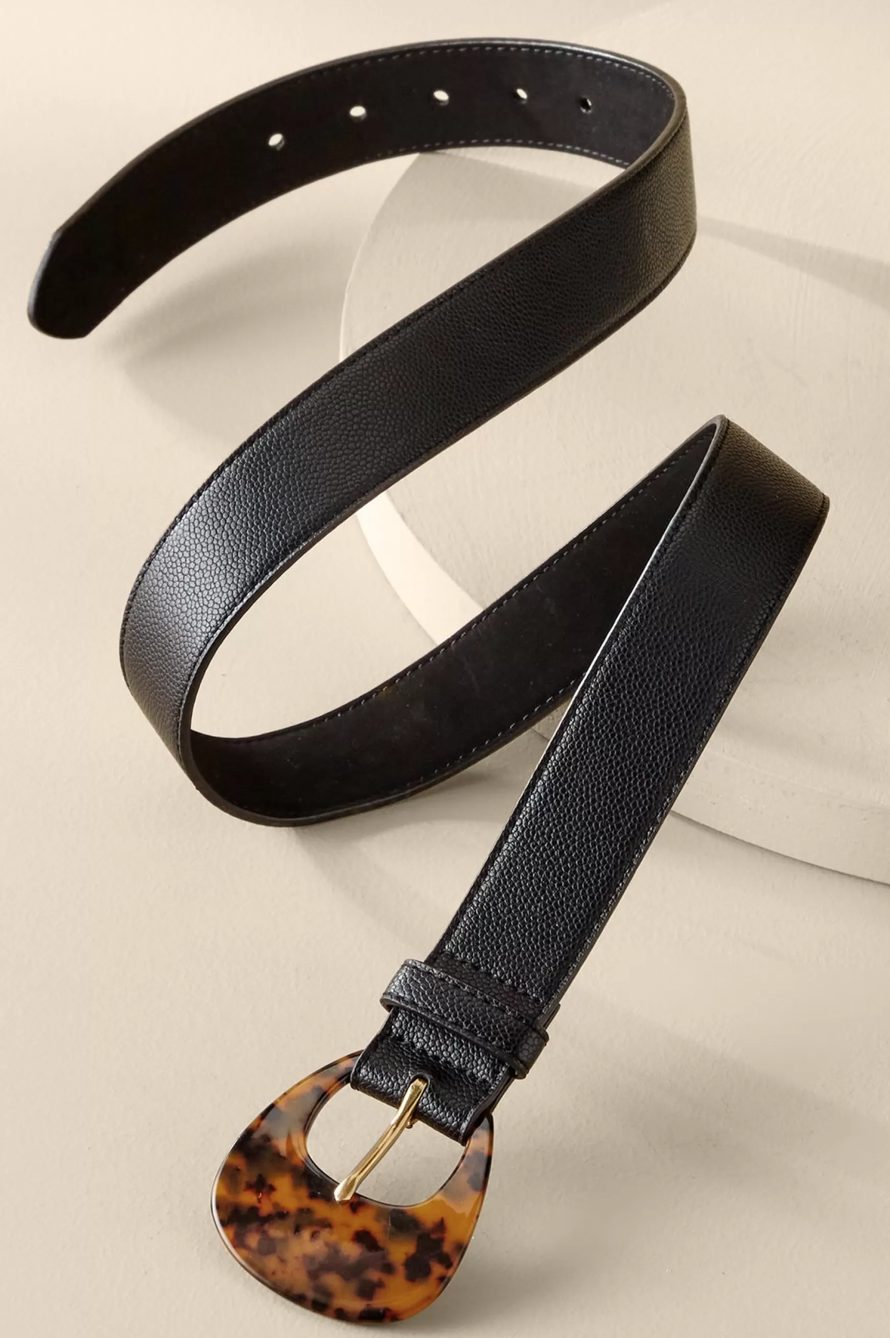 Soft Surroundings Belts-Thelma Tortoise Buckle Belt