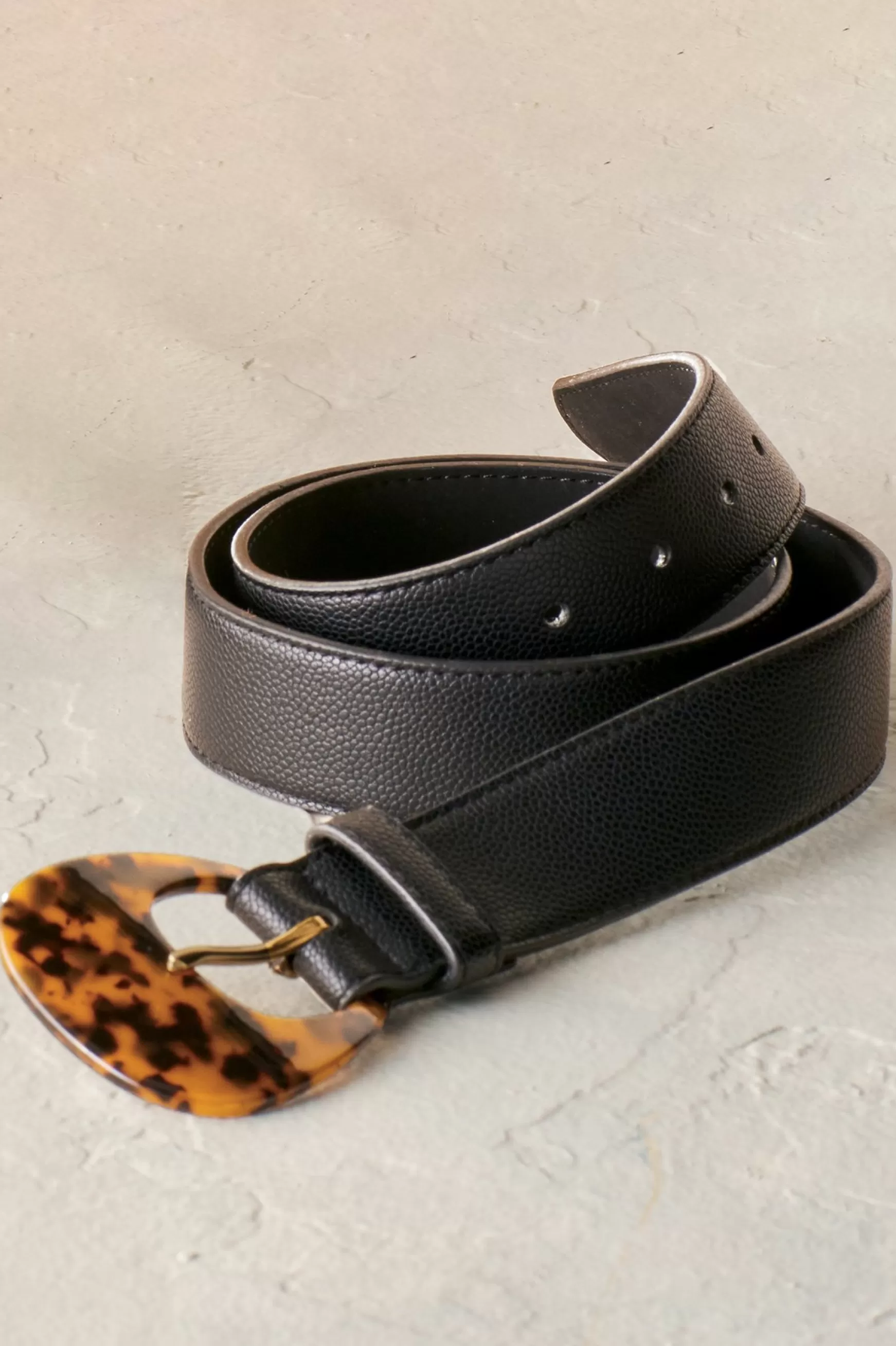 Soft Surroundings Belts-Thelma Tortoise Buckle Belt