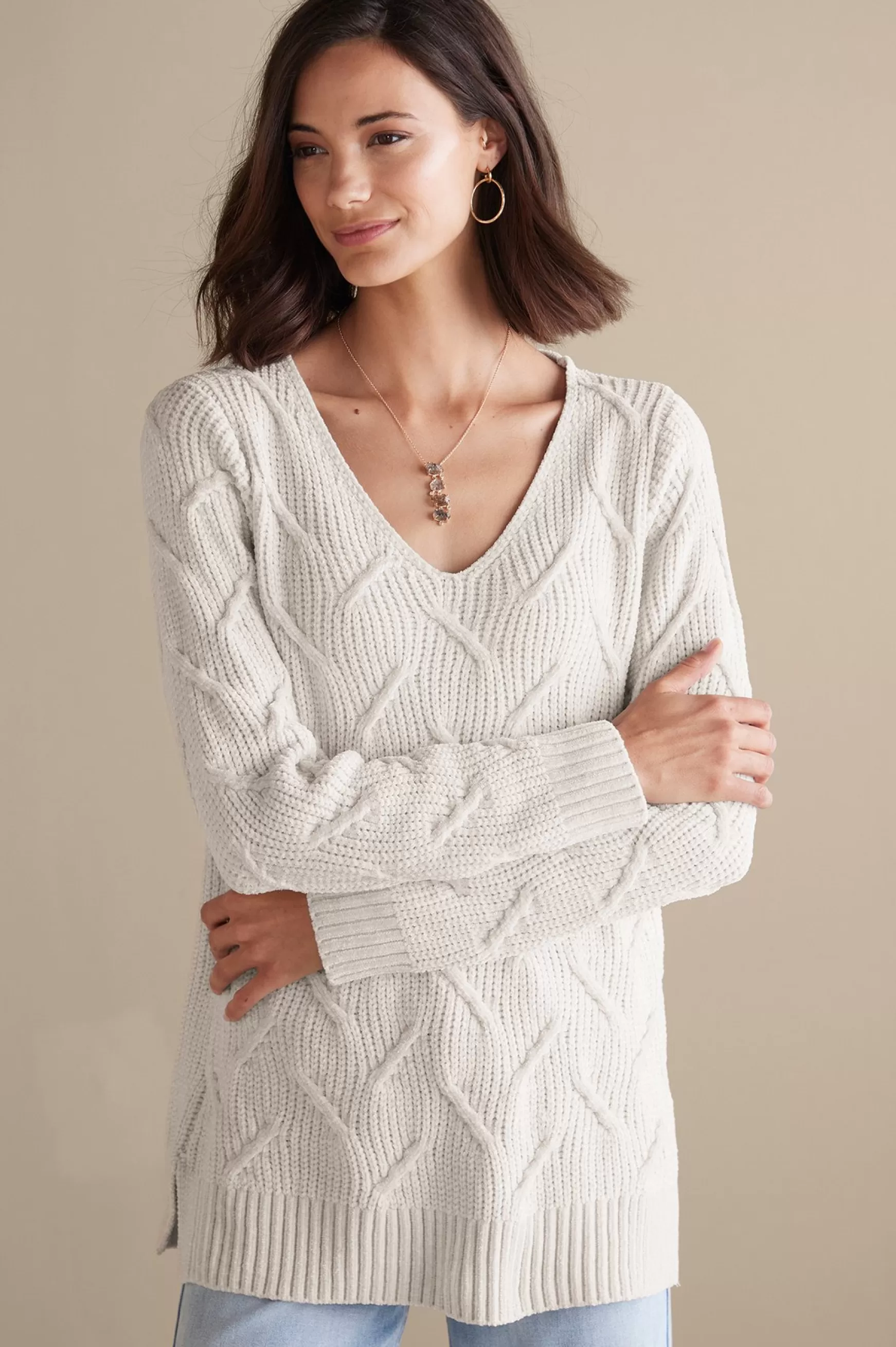 Soft Surroundings Sweaters & Cardigans | long sleeve-Trina Chenille Sweater