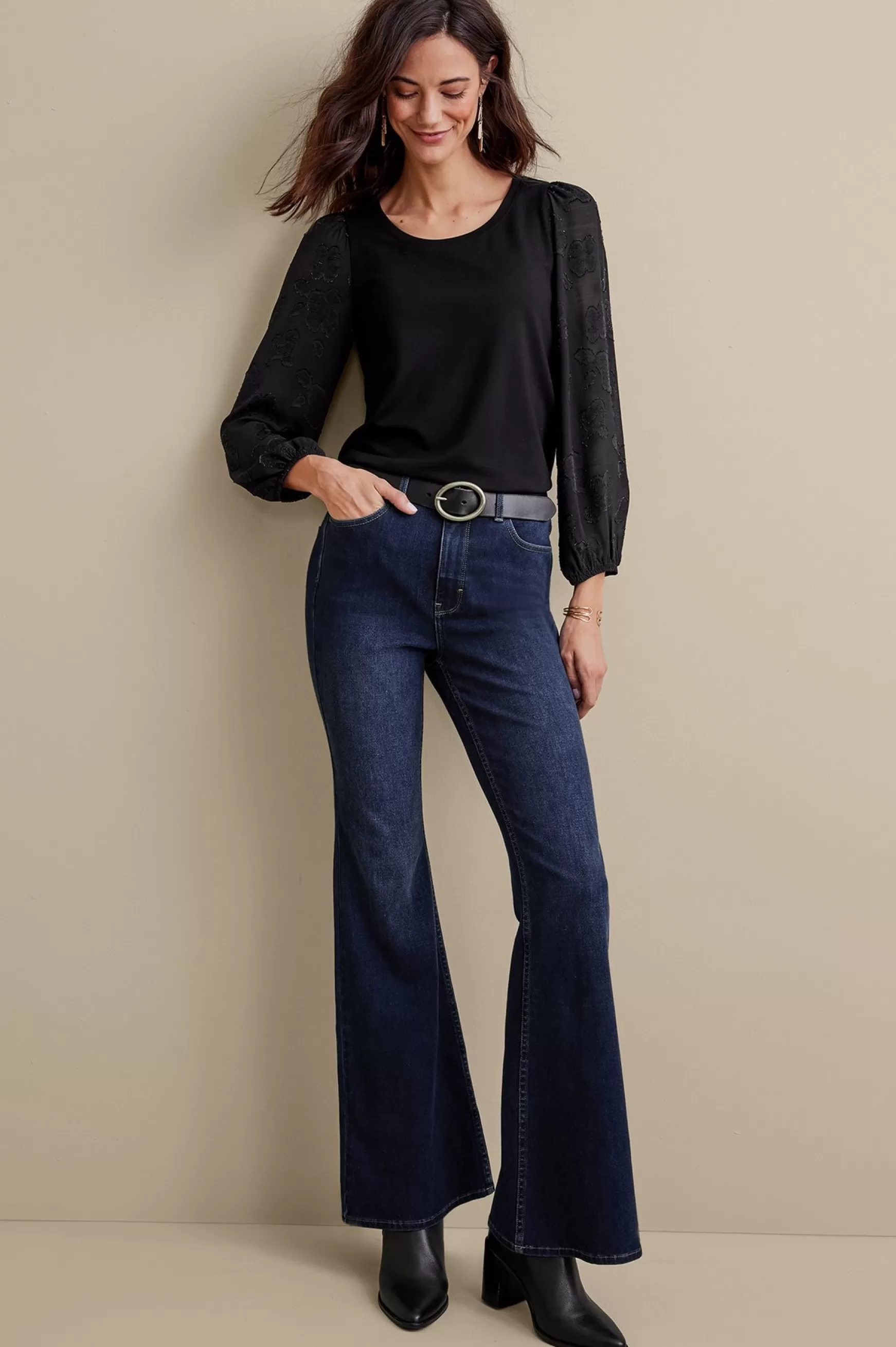 Soft Surroundings Everyday Styles | Wear Now Styles-Ultimate Denim Flare Jeans