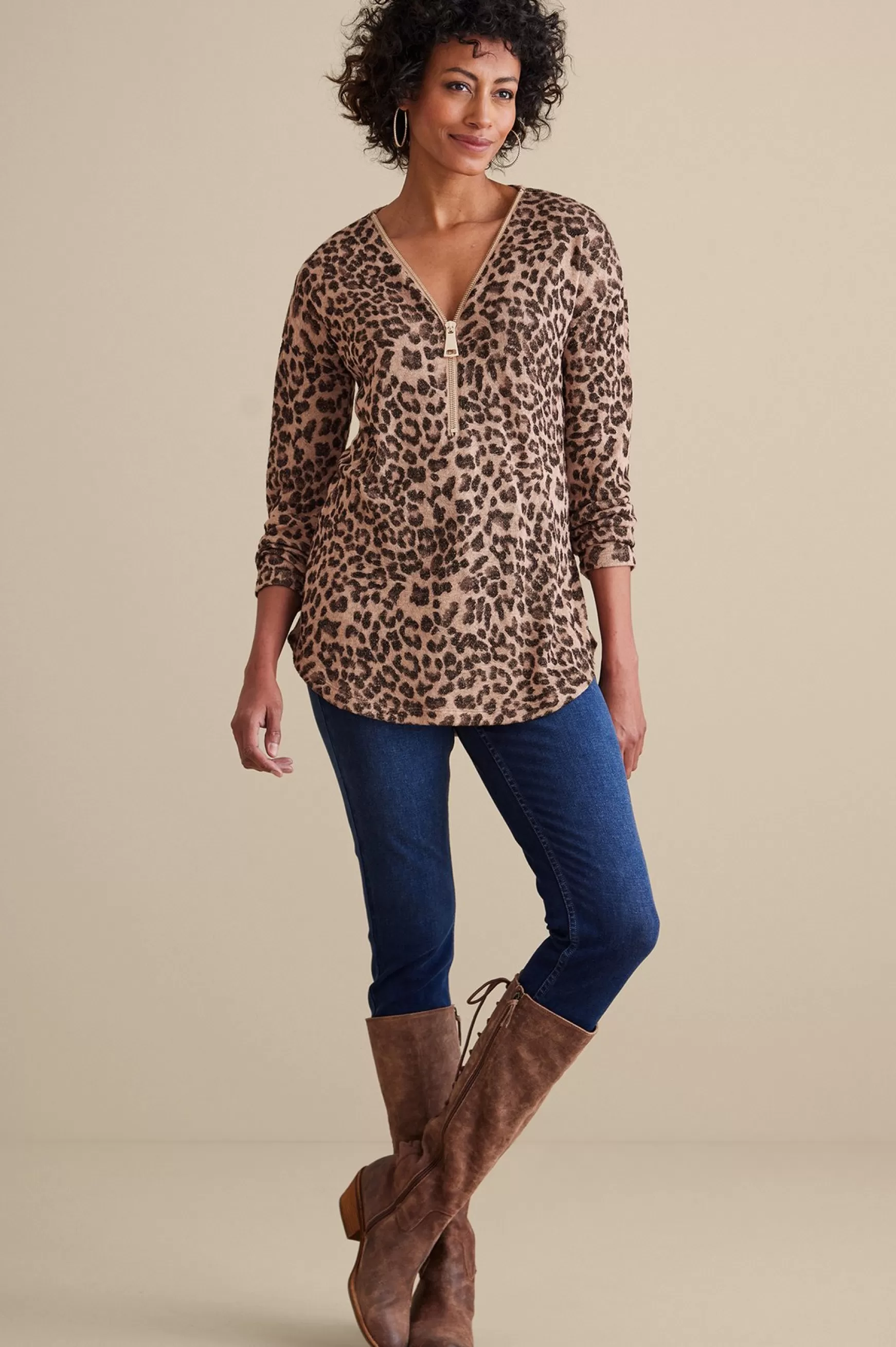 Soft Surroundings Everyday Styles | Sweaters & Cardigans-Valentina Zip Sweater