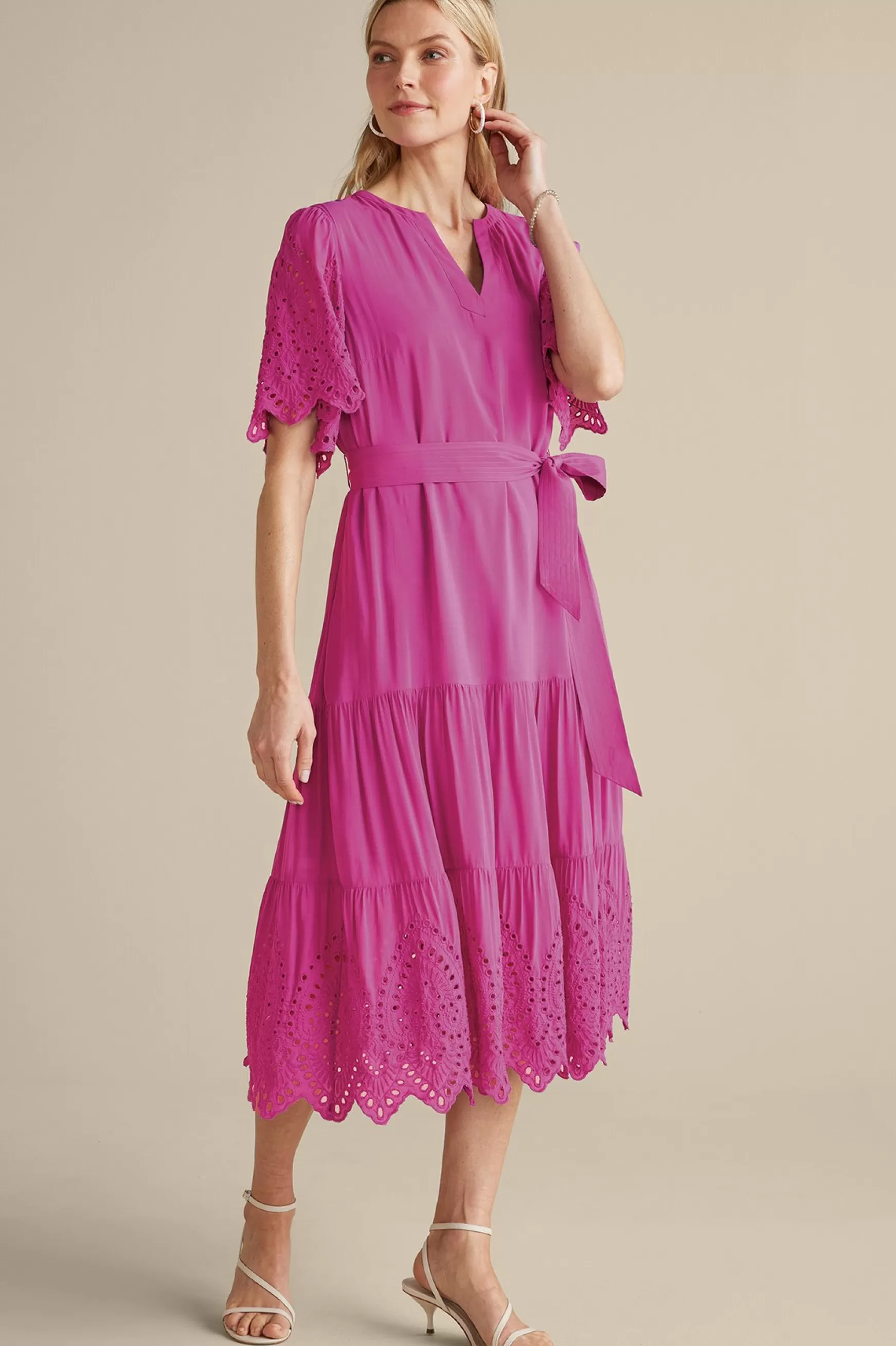 Soft Surroundings Feminine Flourish | Vacation Shop-Verena Eyelet Midi Dress