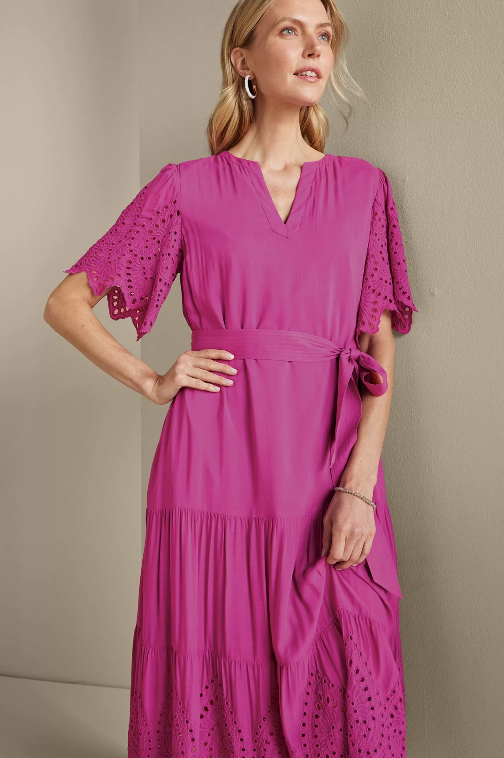 Soft Surroundings Feminine Flourish | Vacation Shop-Verena Eyelet Midi Dress