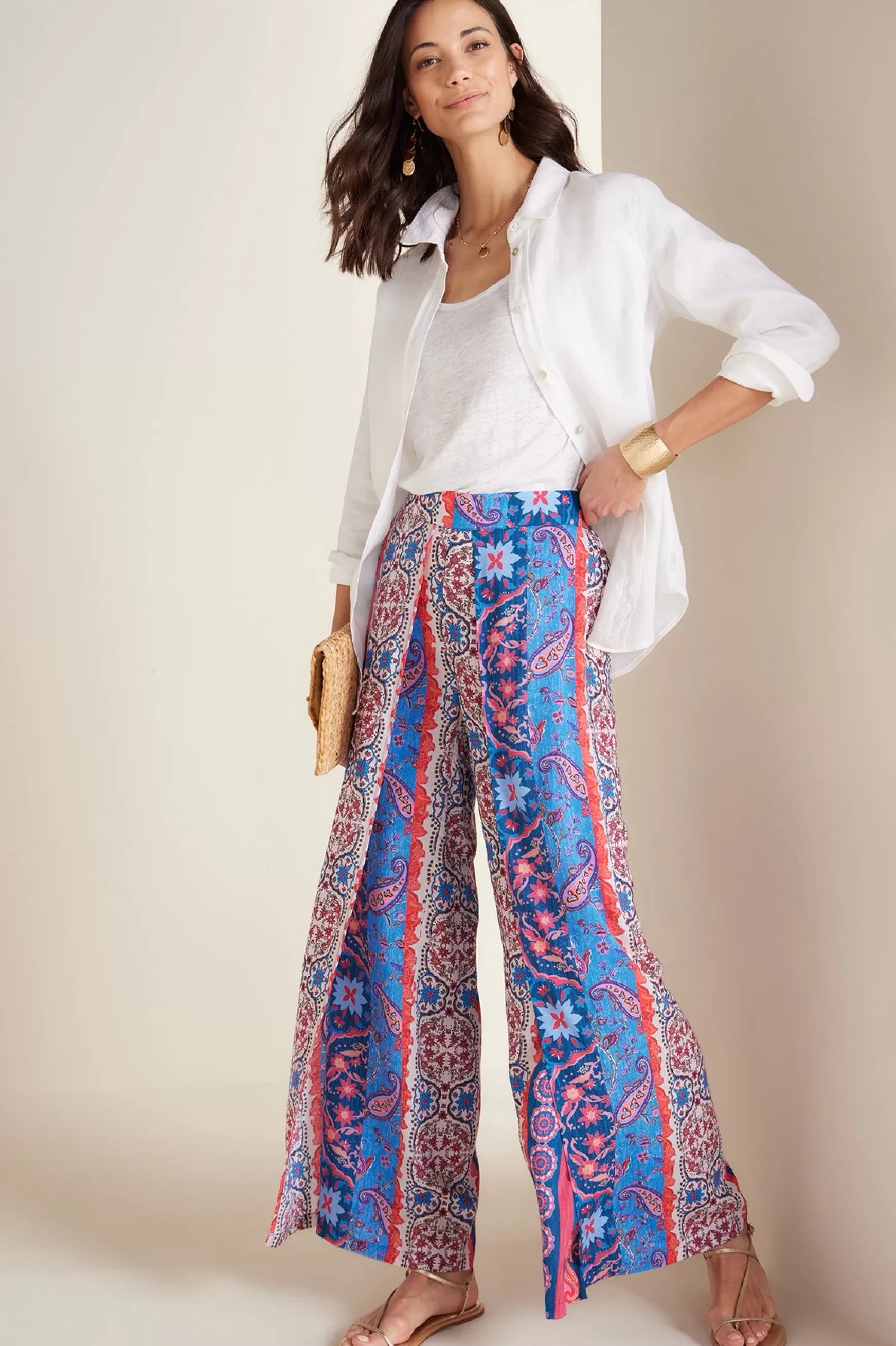 Soft Surroundings full length | wide leg-Women Talavera Pants